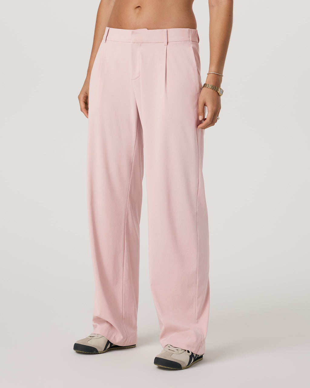 Villa Low Slung Trouser | Vintage Rose