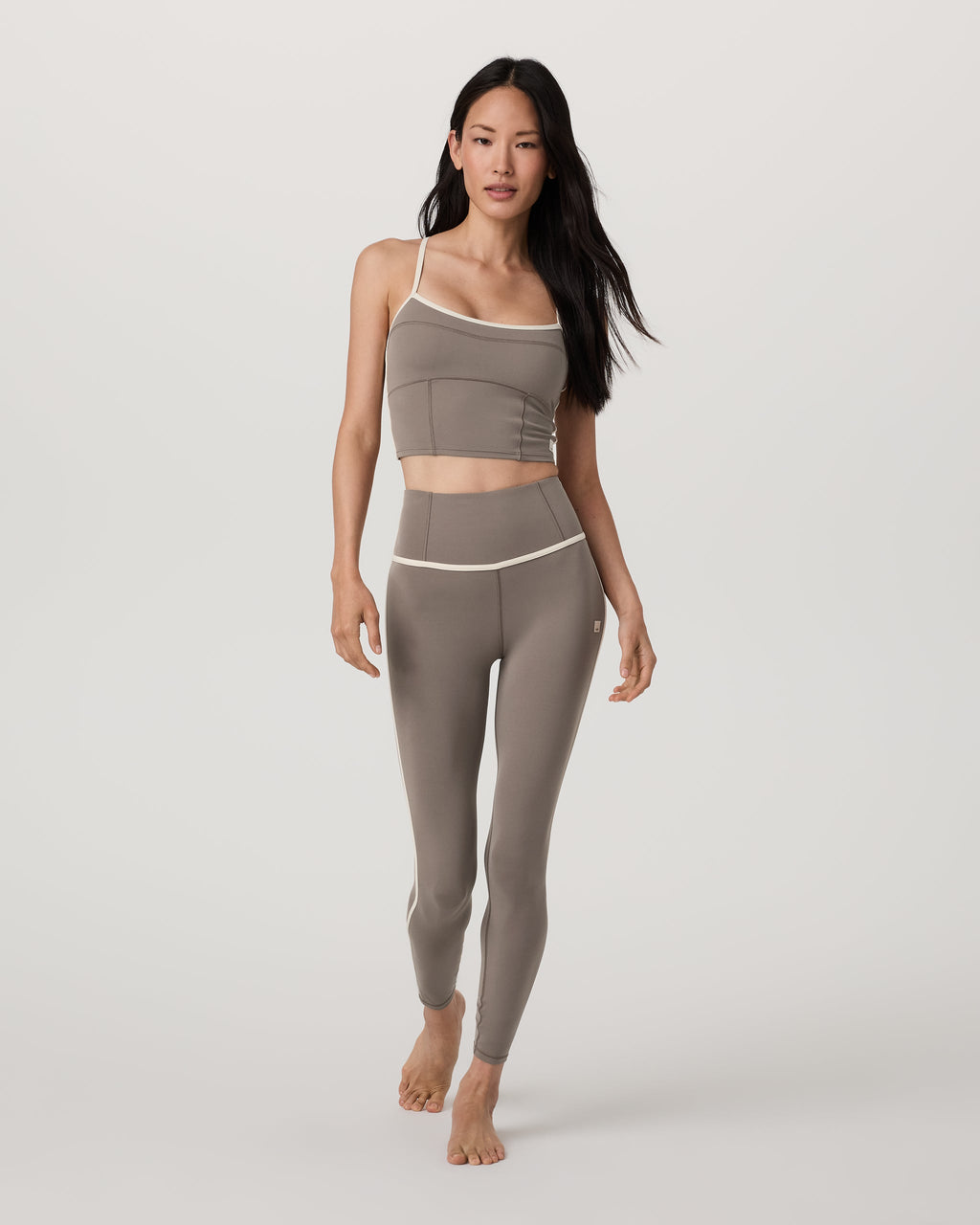Vuori AllTheFeels™ Corset Legging | Smokey Taupe