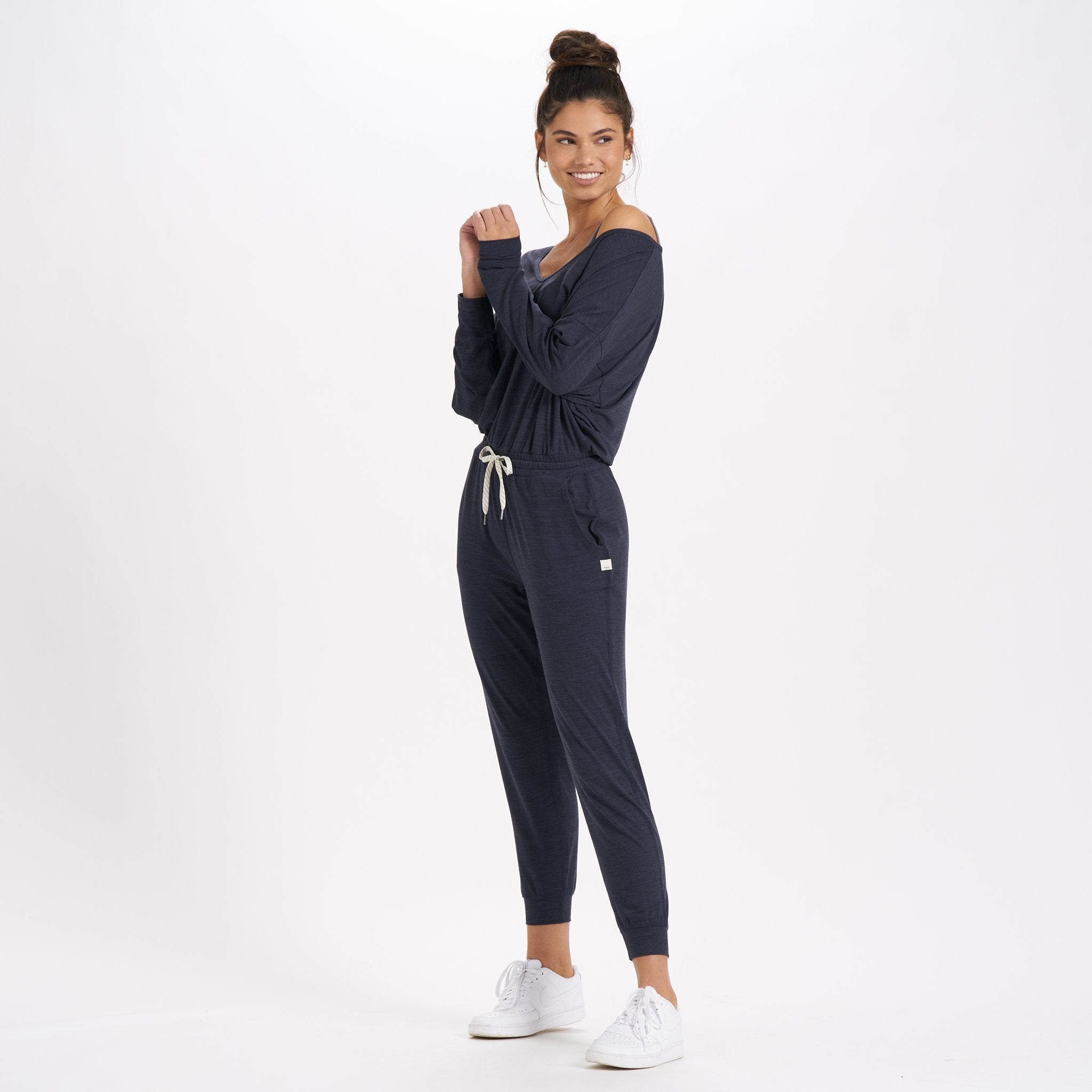 Long-Sleeve Lux Jumpsuit | Midnight Heather