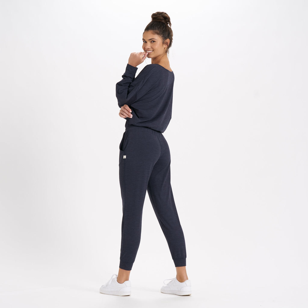Long-Sleeve Lux Jumpsuit | Midnight Heather