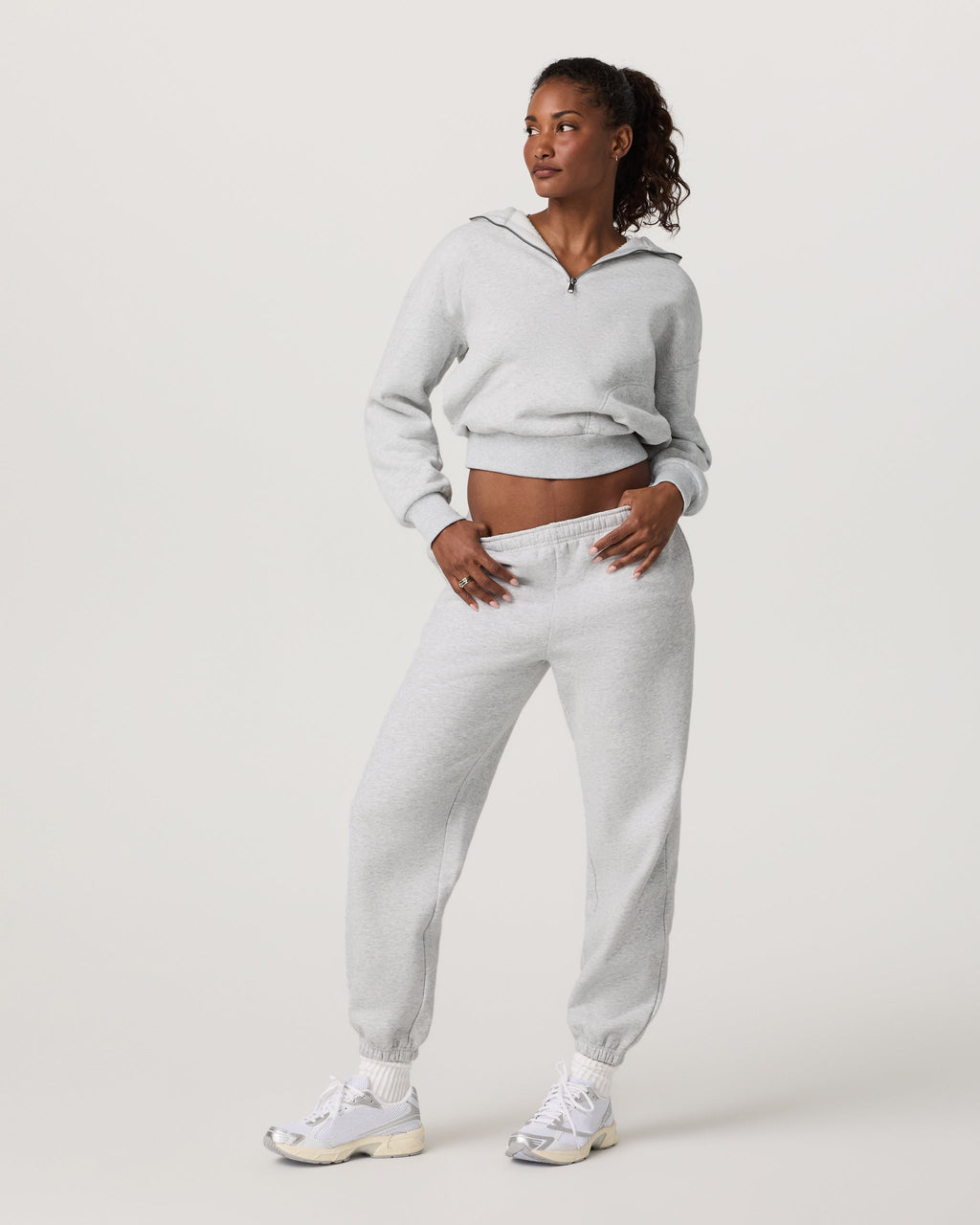 Restore Classic Sweatpant-Short | Pale Grey Heather