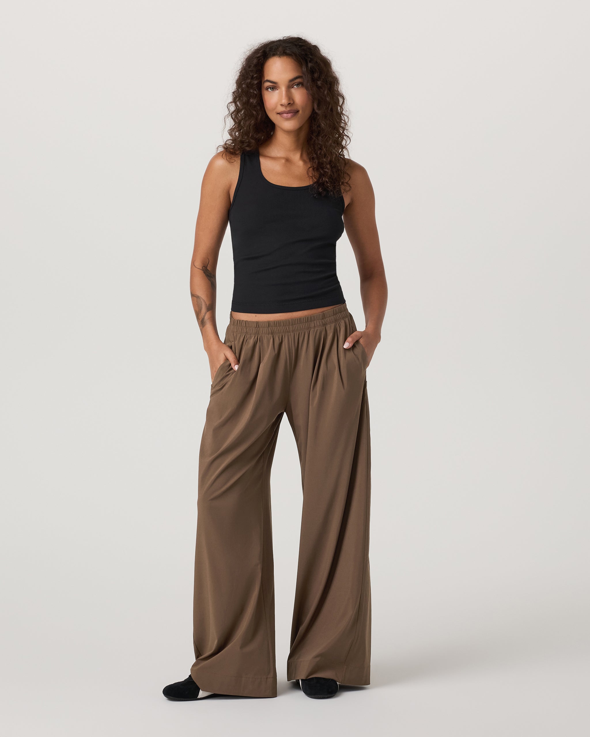 Villa Vibes Wideleg - Short | Espresso