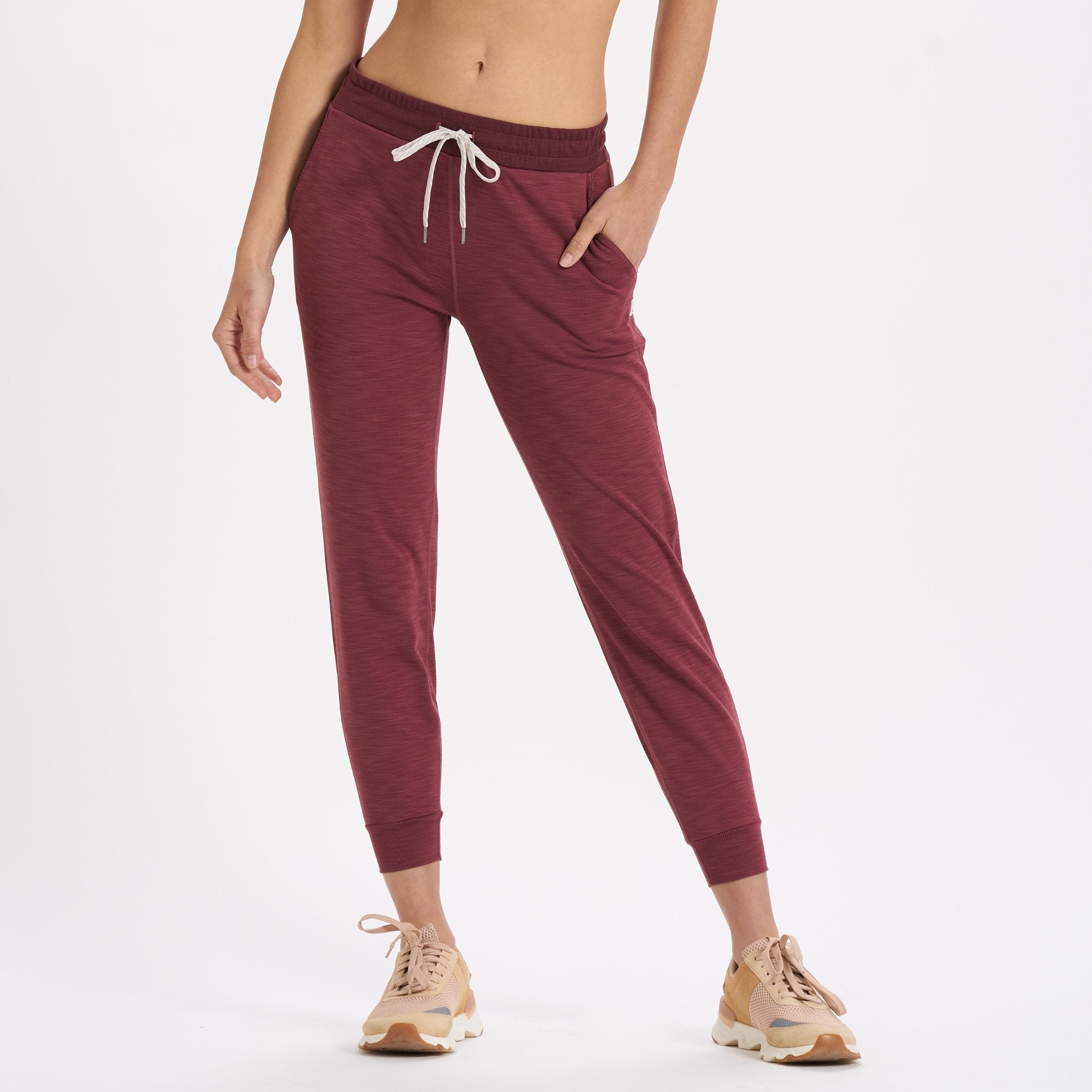 Lux Rib Performance Jogger | Desert Rose Heather