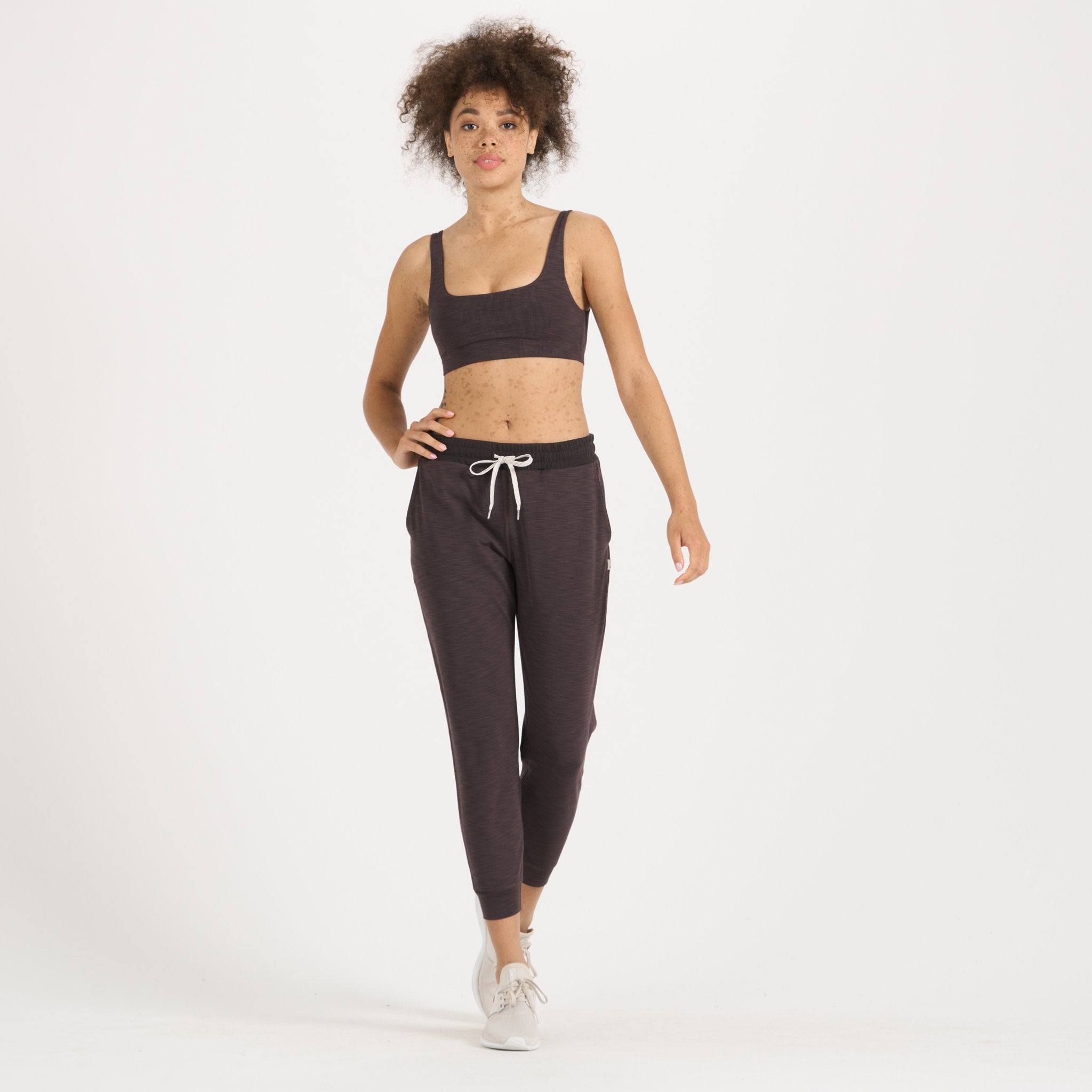 Lux Rib Performance Jogger | Quartz Heather