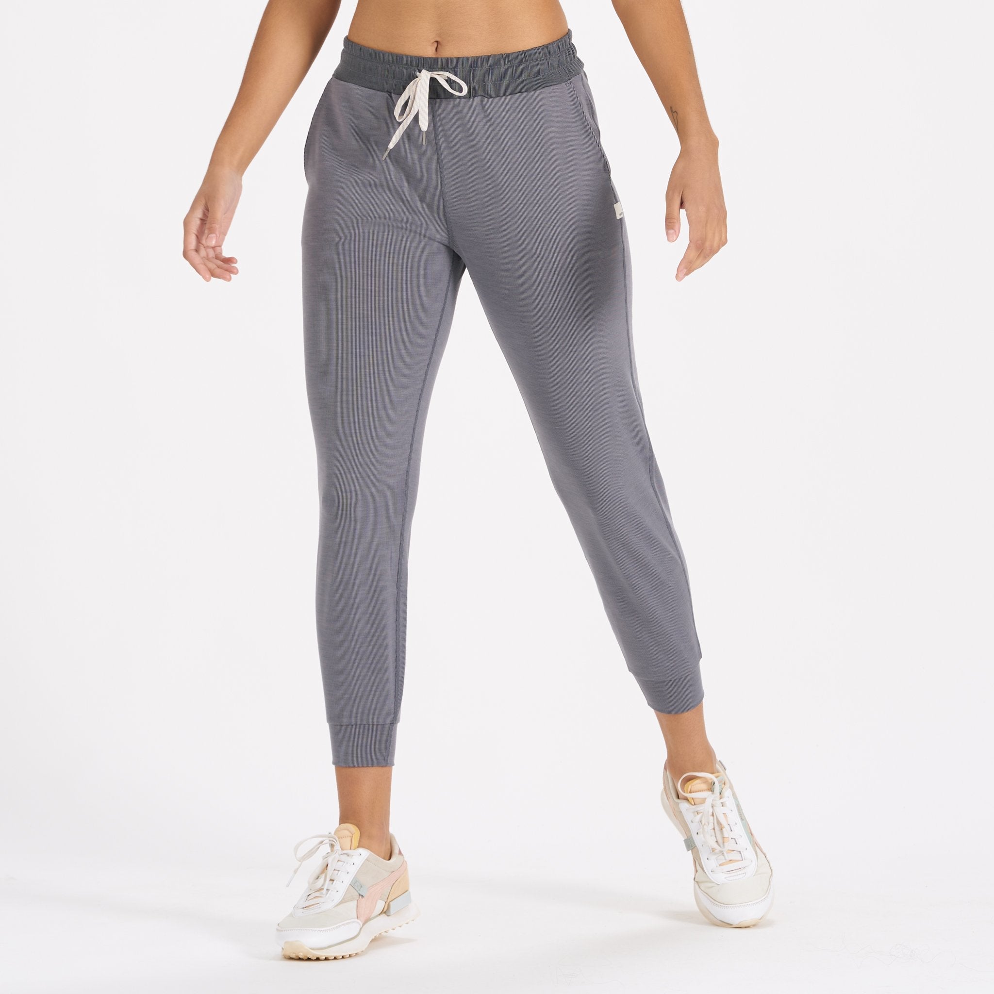 Lux Rib Performance Jogger | Heather Grey