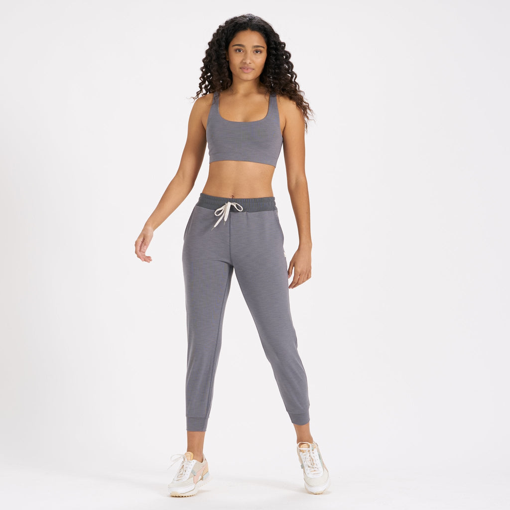Lux Rib Performance Jogger | Heather Grey