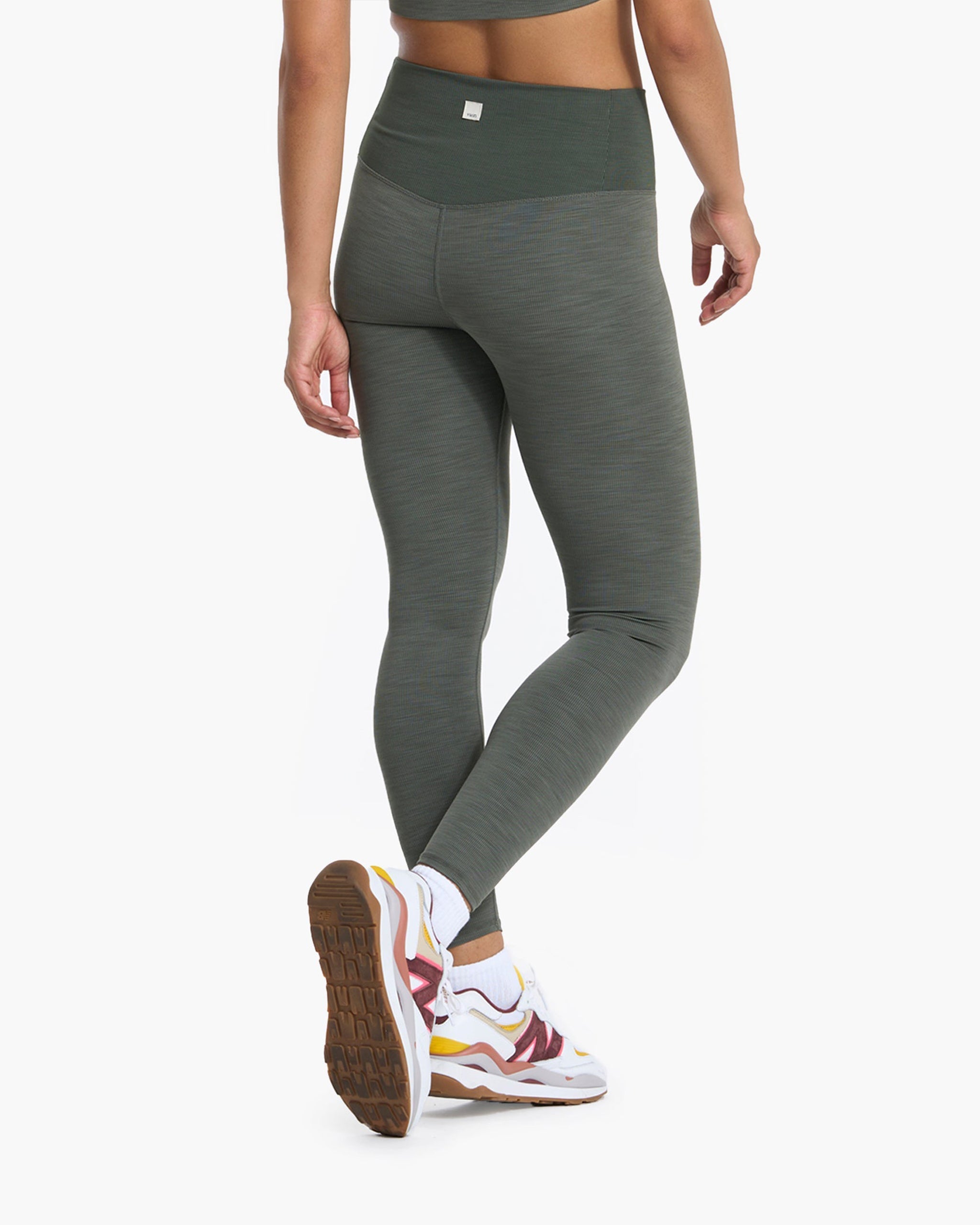 Lux Rib Studio Legging | Dusty Pine Heather