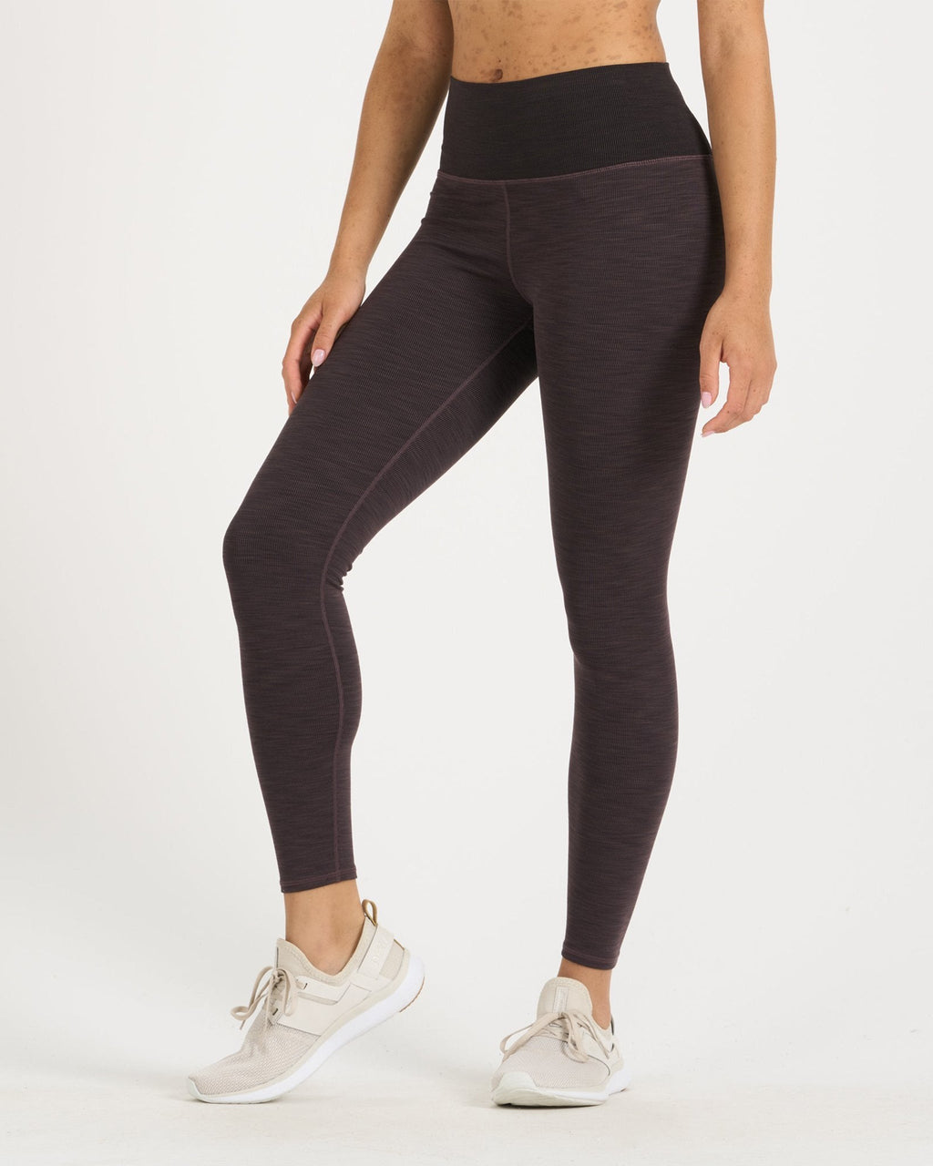 Lux Rib Studio Legging | Quartz Heather