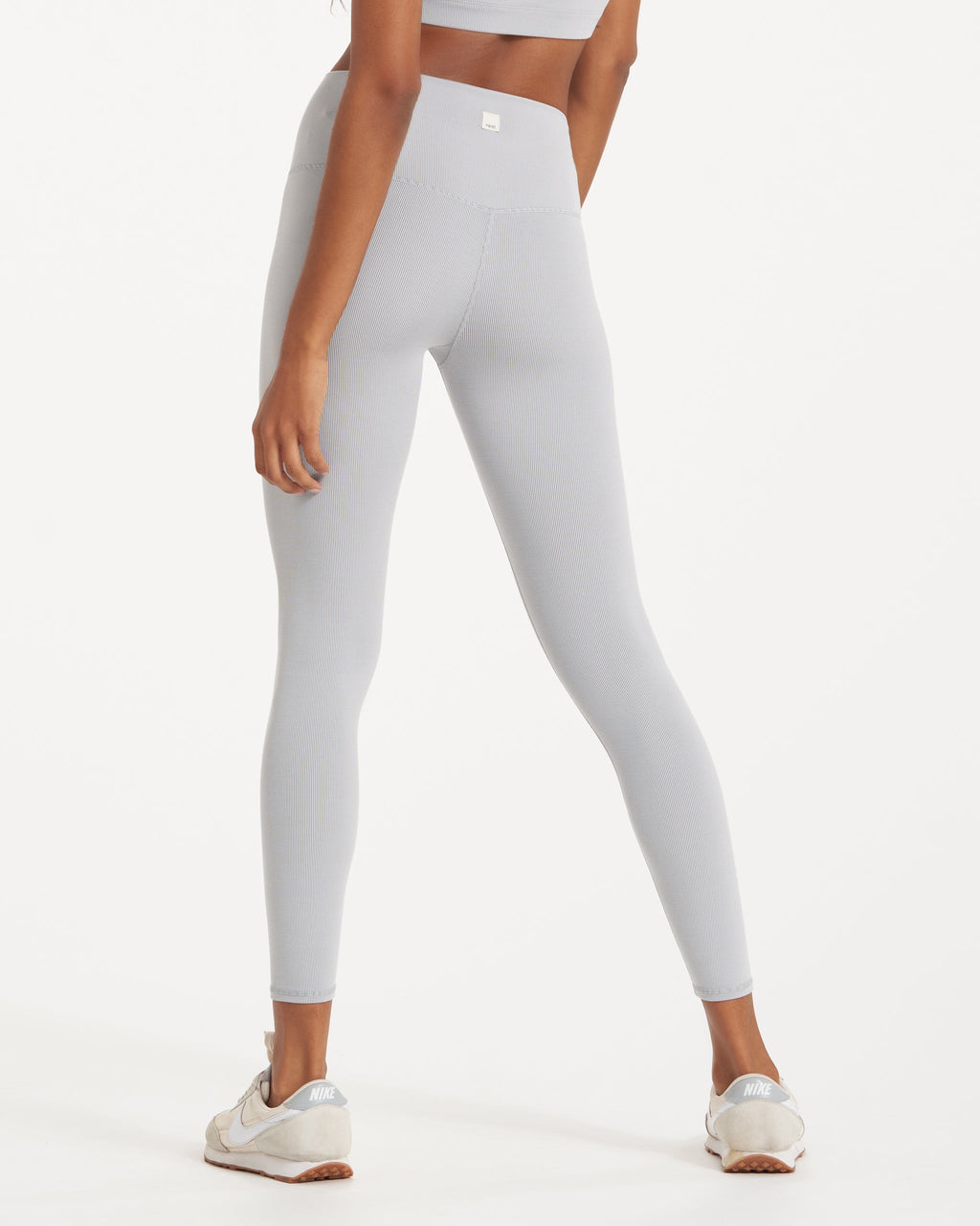 Lux Rib Studio Legging | Pale Grey Heather