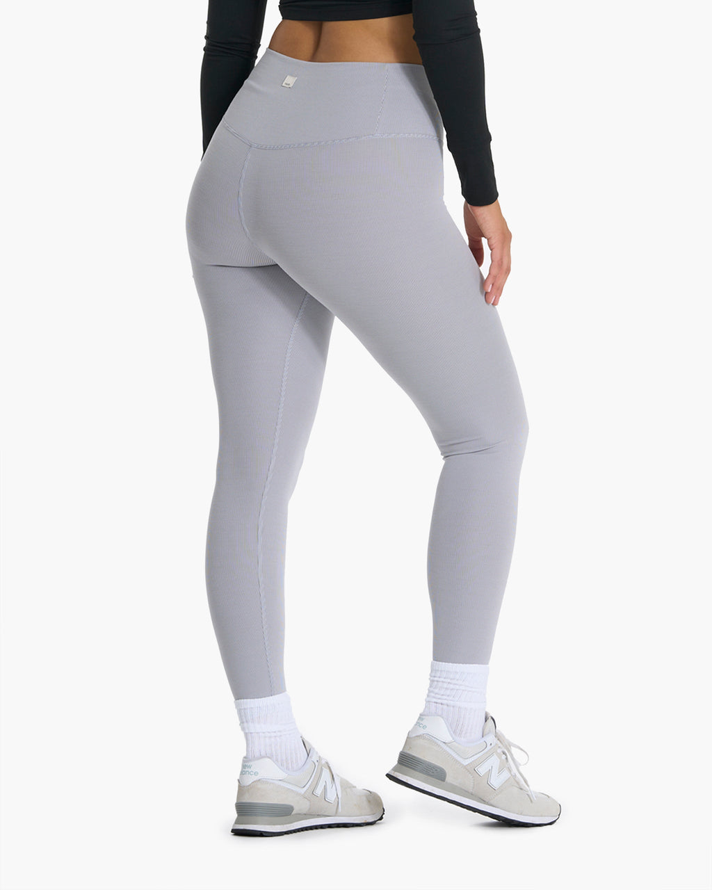 Lux Rib Studio Legging | Pale Grey Heather