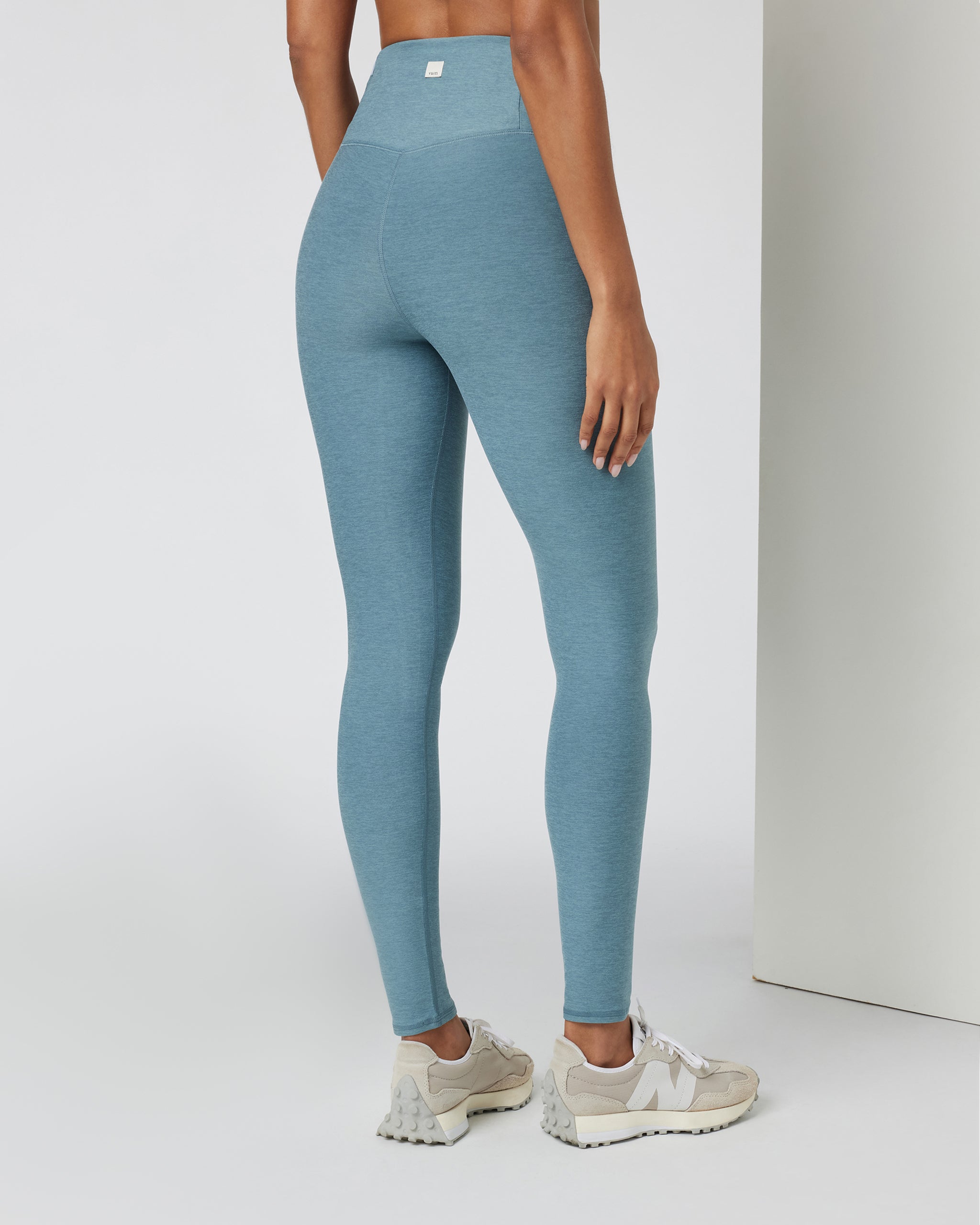 Clean Elevation Legging-Long | Smoke Blue Heather