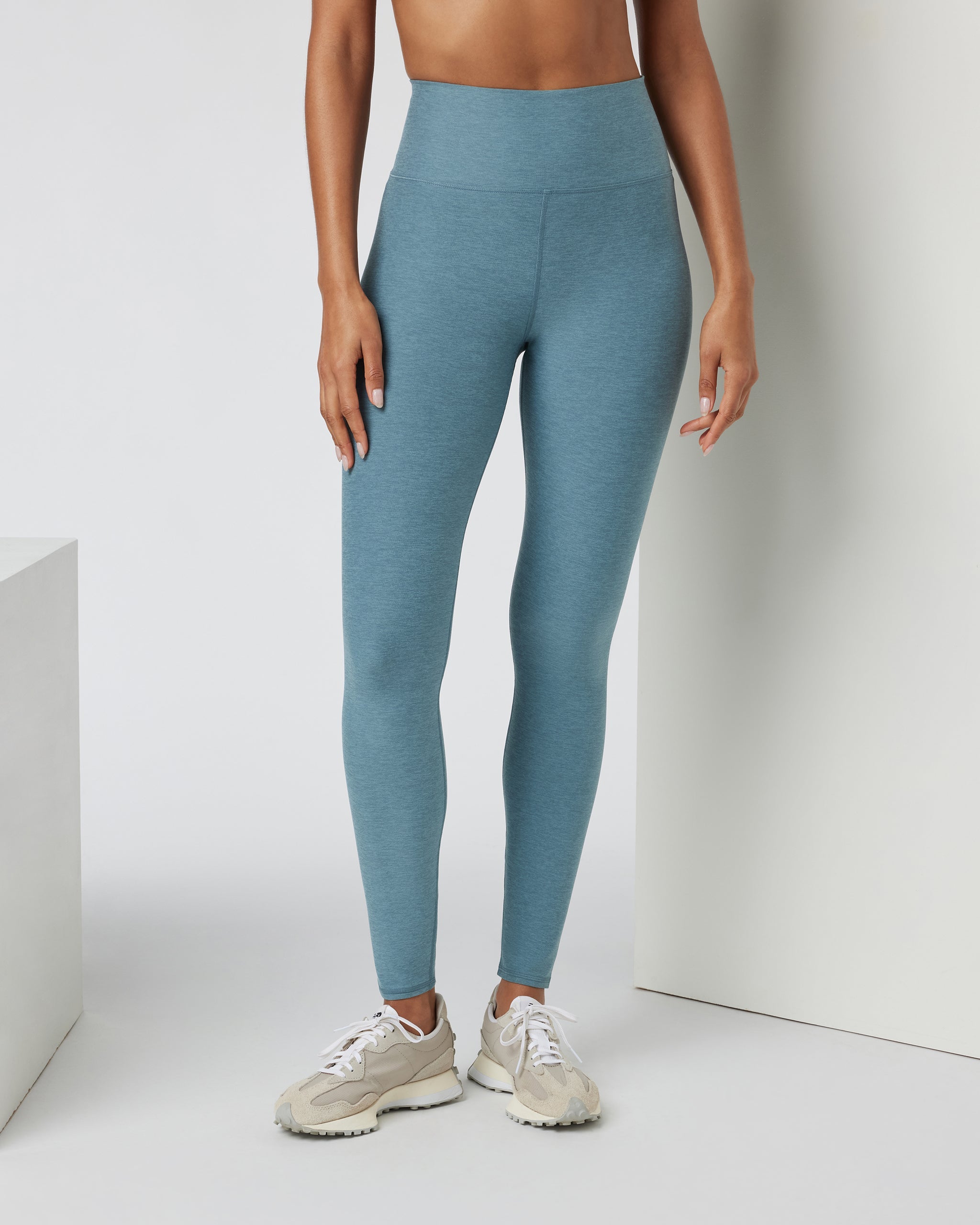Clean Elevation Legging-Long | Smoke Blue Heather