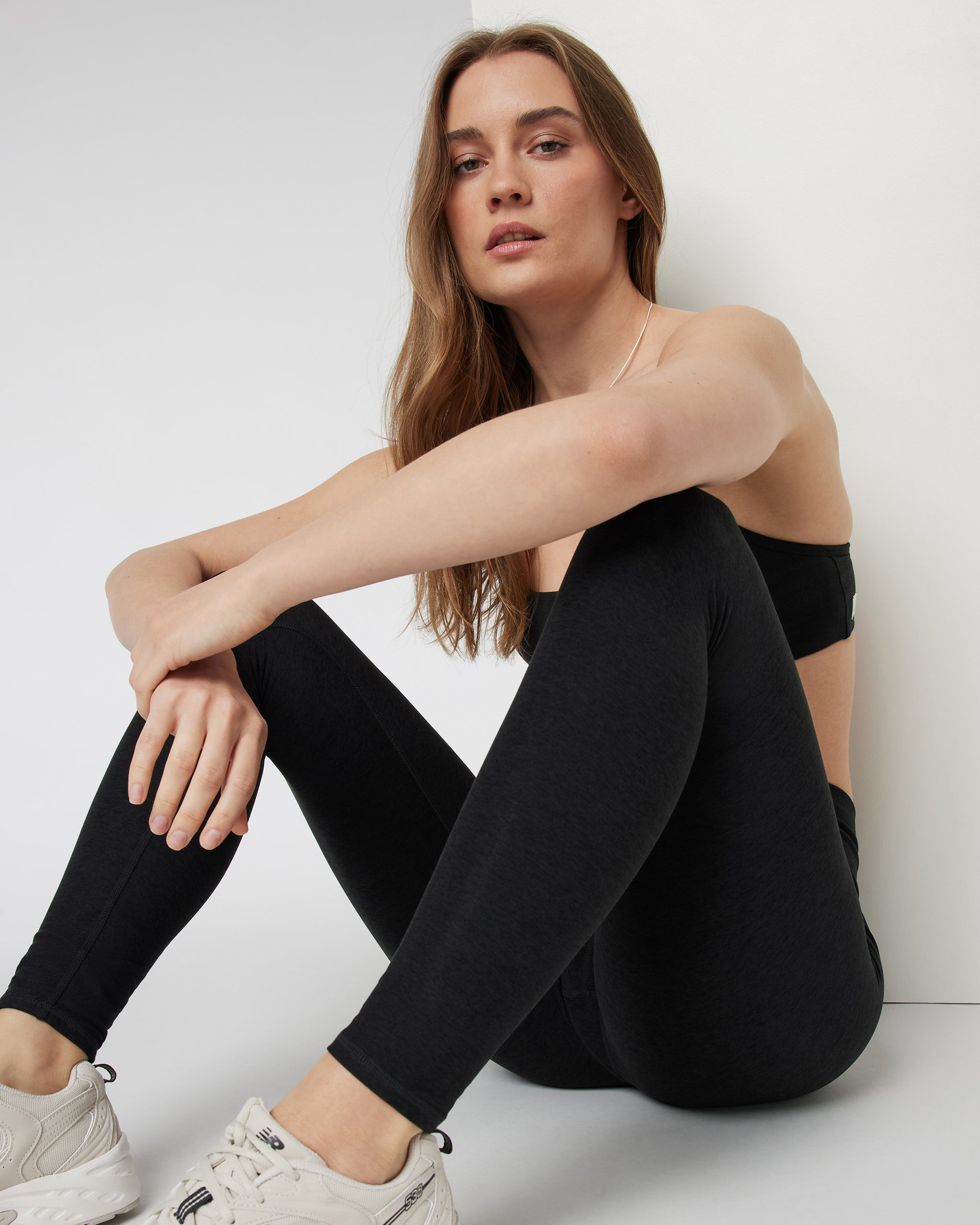 Clean Elevation Legging-Long | Black Heather