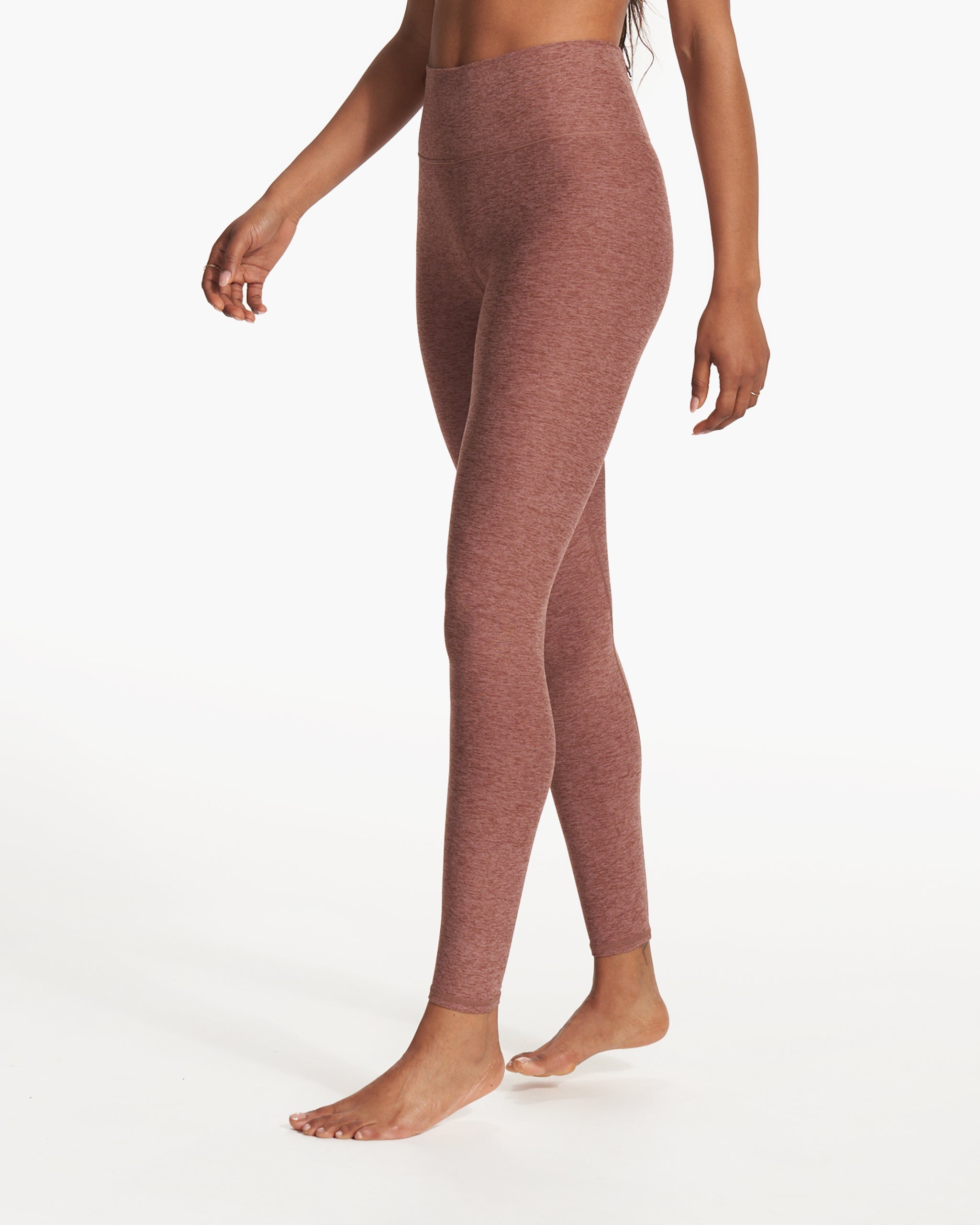 Clean Elevation Legging-Long | Hazelnut Heather