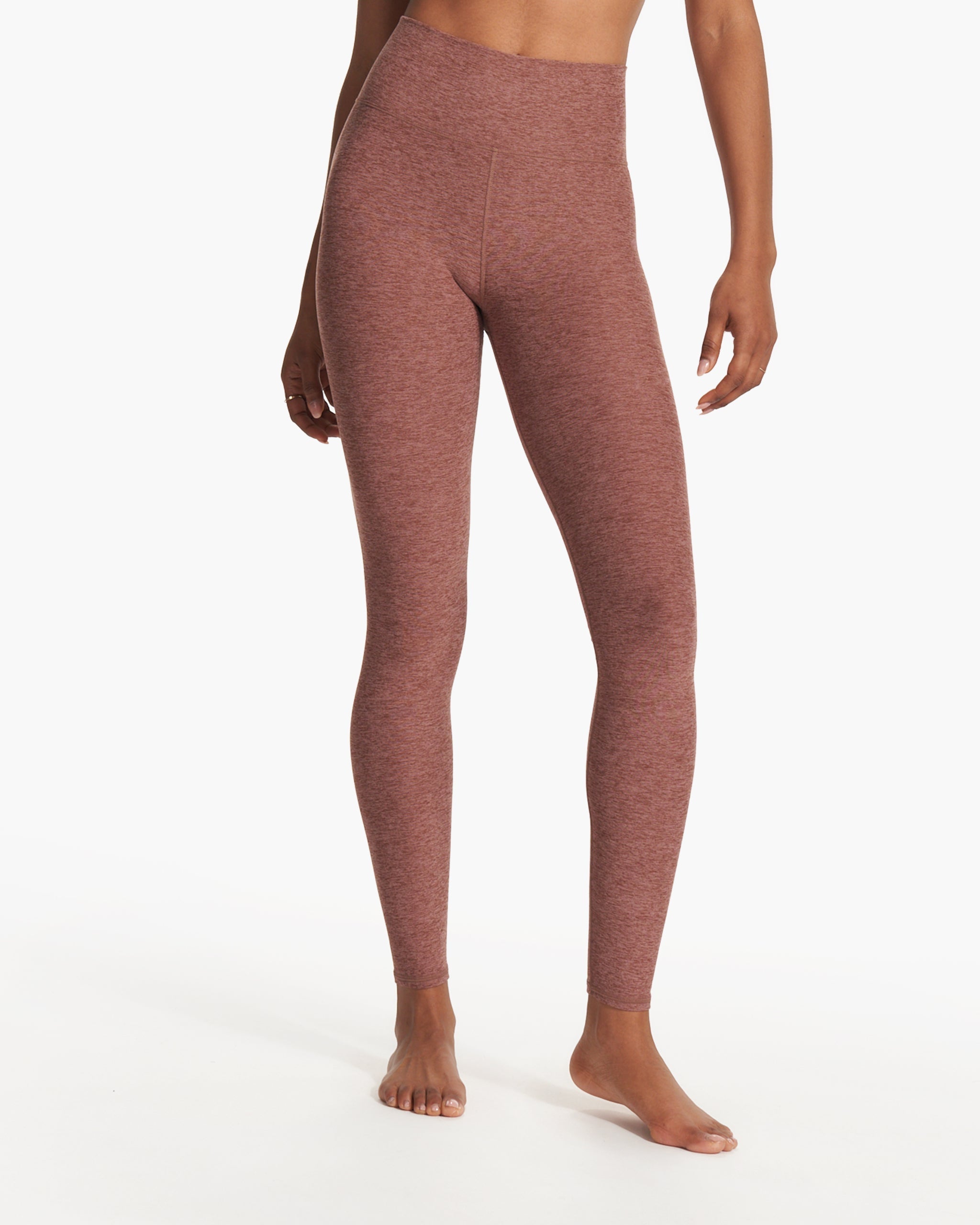 Clean Elevation Legging-Long | Hazelnut Heather
