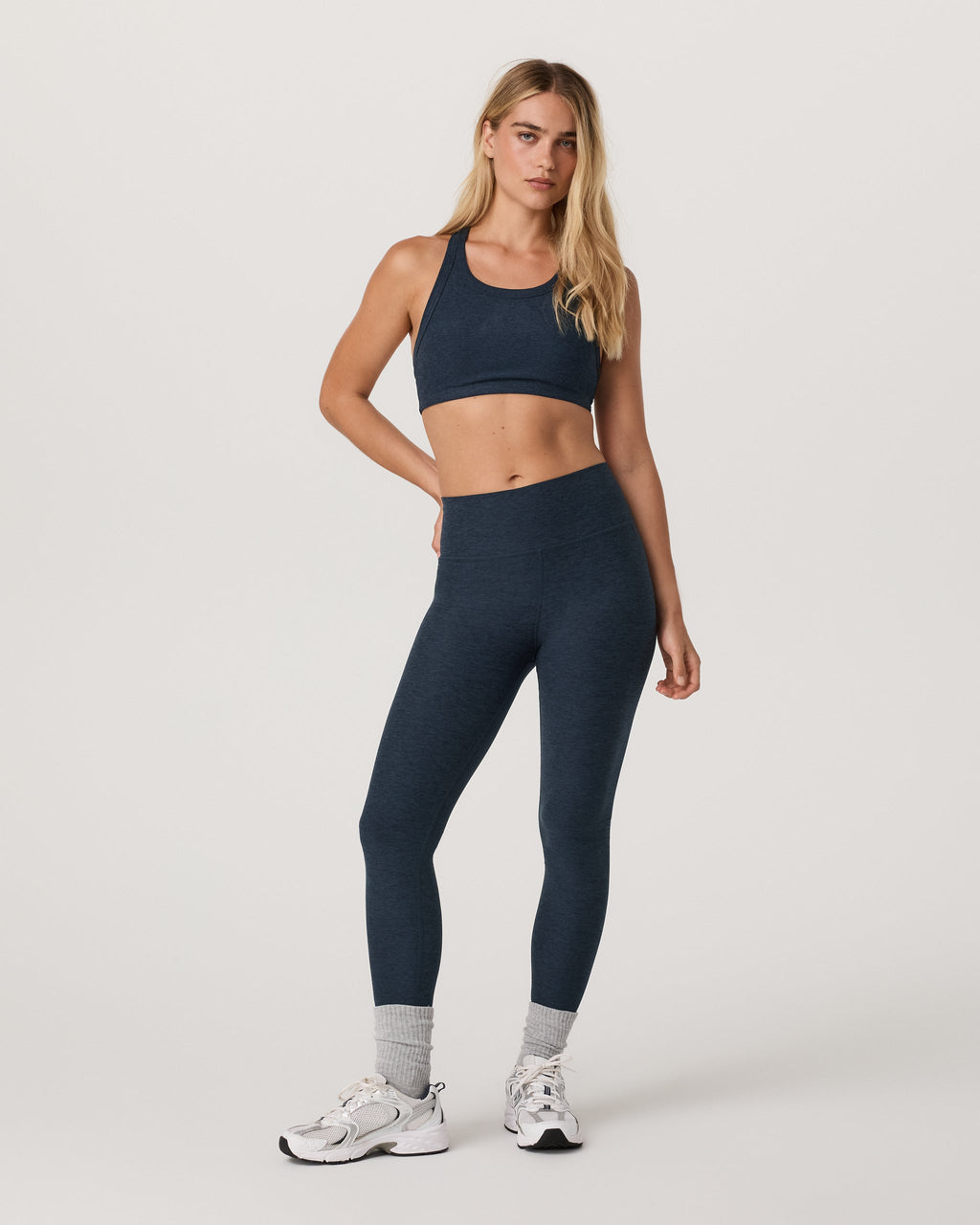 Clean Elevation Legging-Short | Midnight Heather