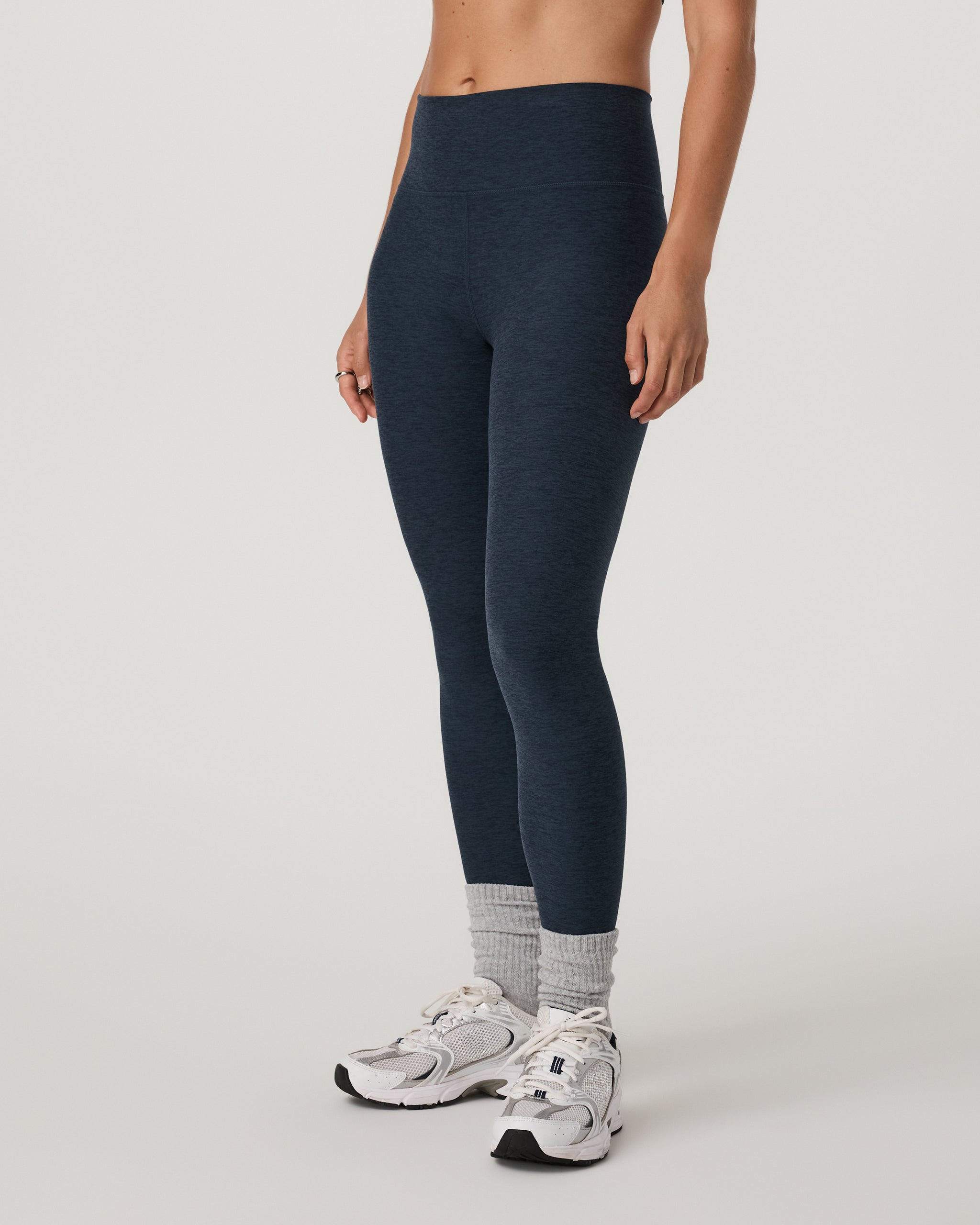 Clean Elevation Legging-Short | Midnight Heather
