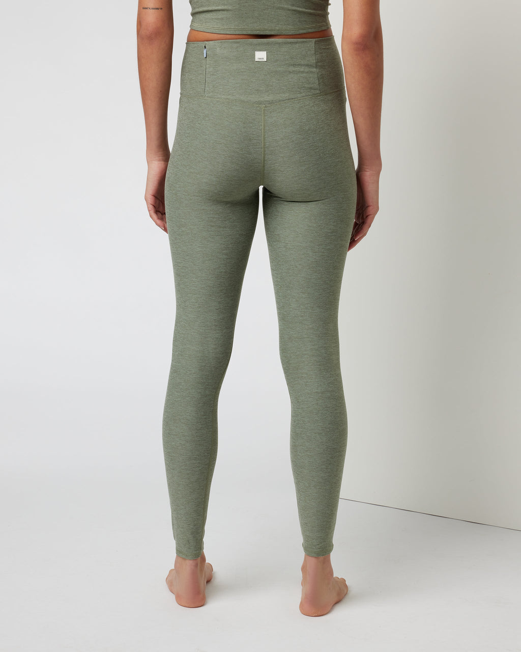 Clean Elevation Legging-Long | Pistachio Heather