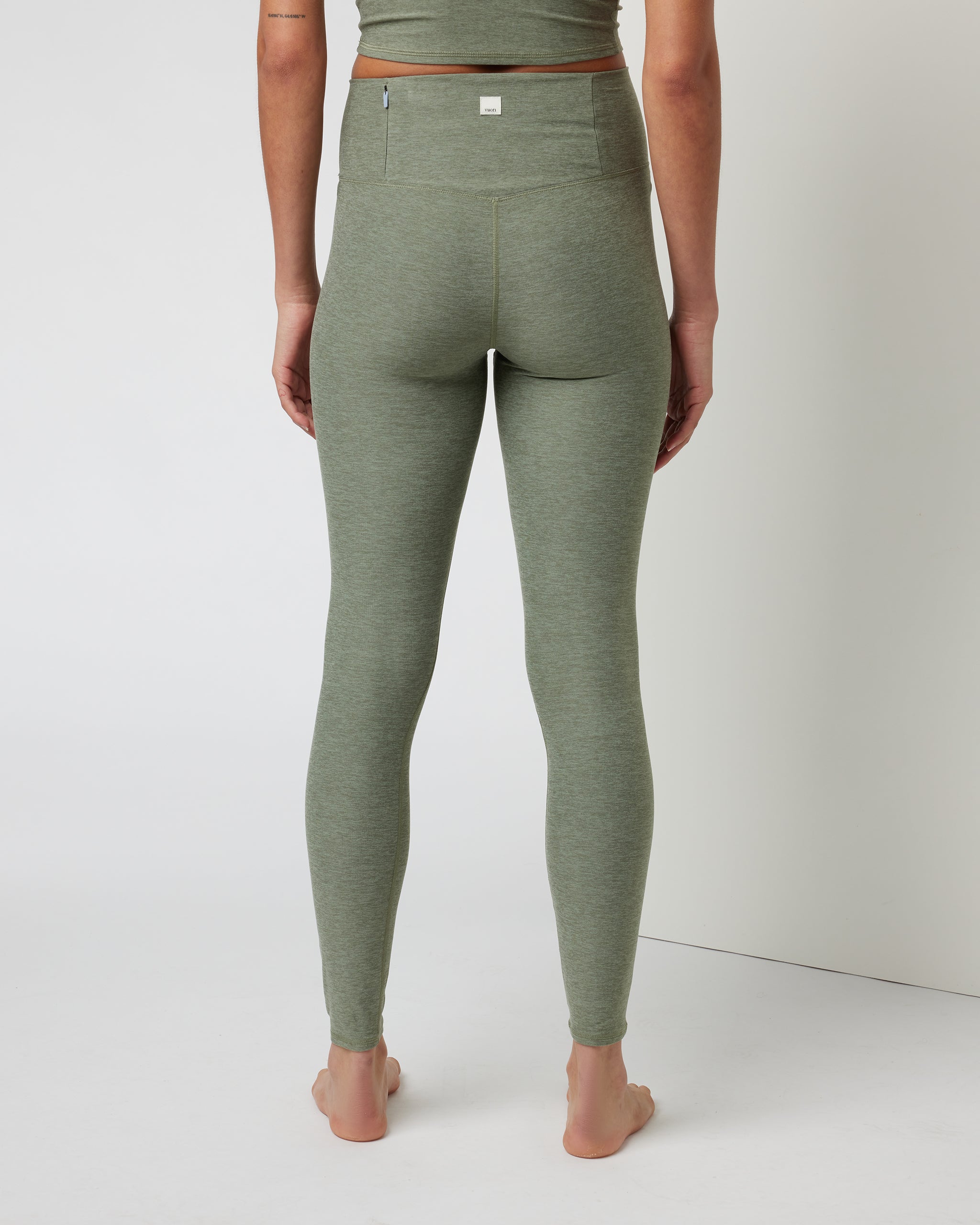 Clean Elevation Legging-Long | Pistachio Heather