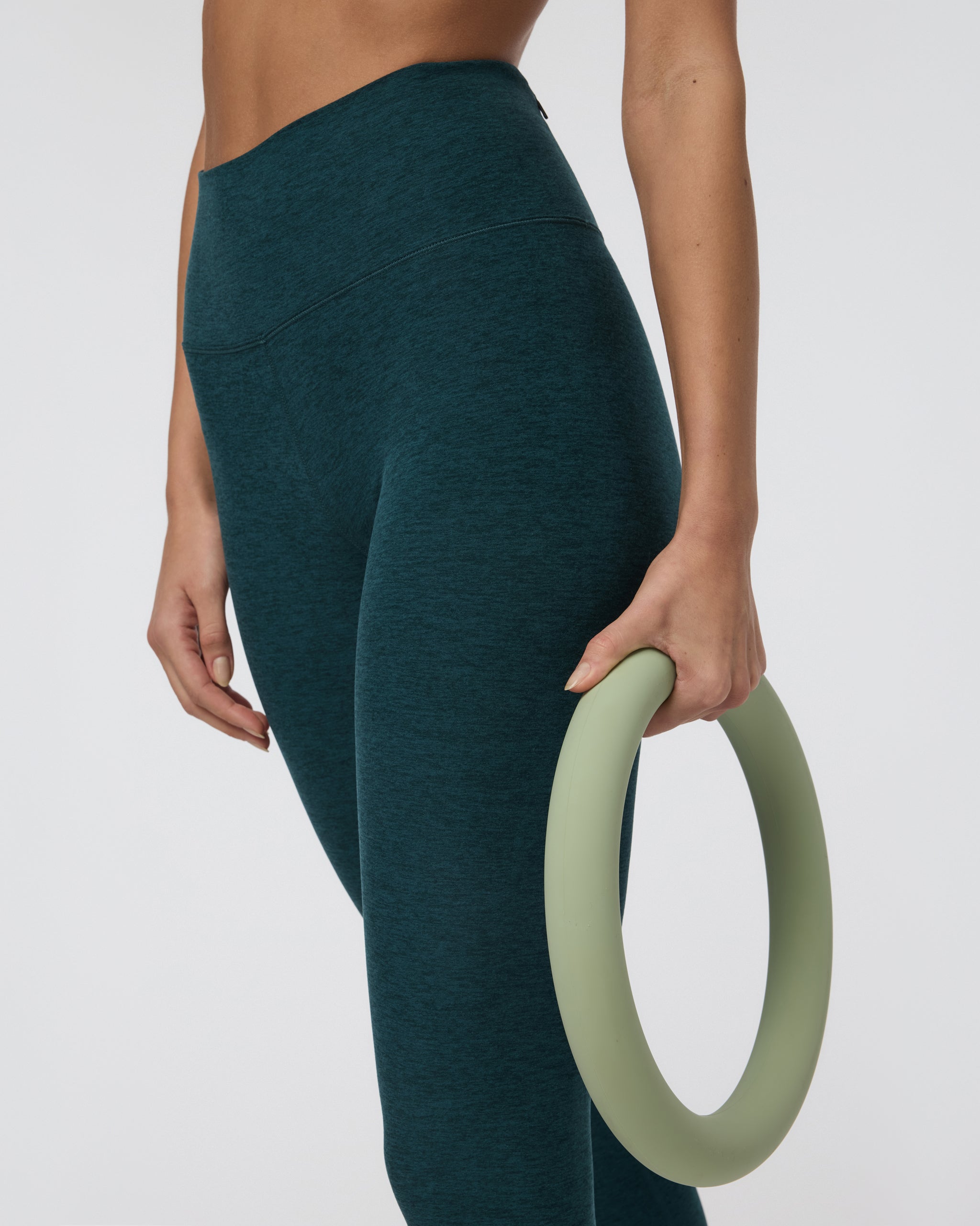 Clean Elevation Legging-Long | Moss Heather