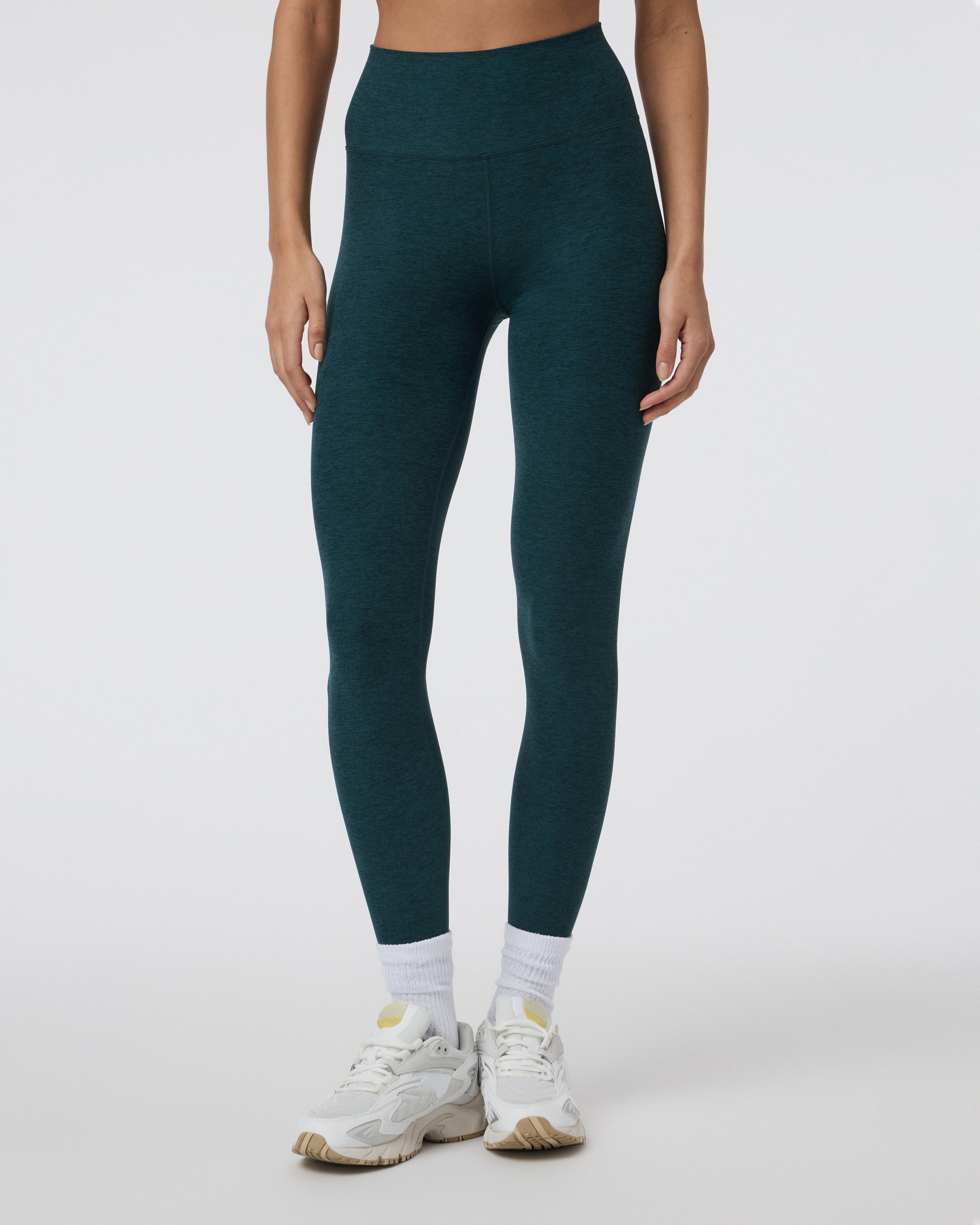 Clean Elevation Legging-Long | Moss Heather
