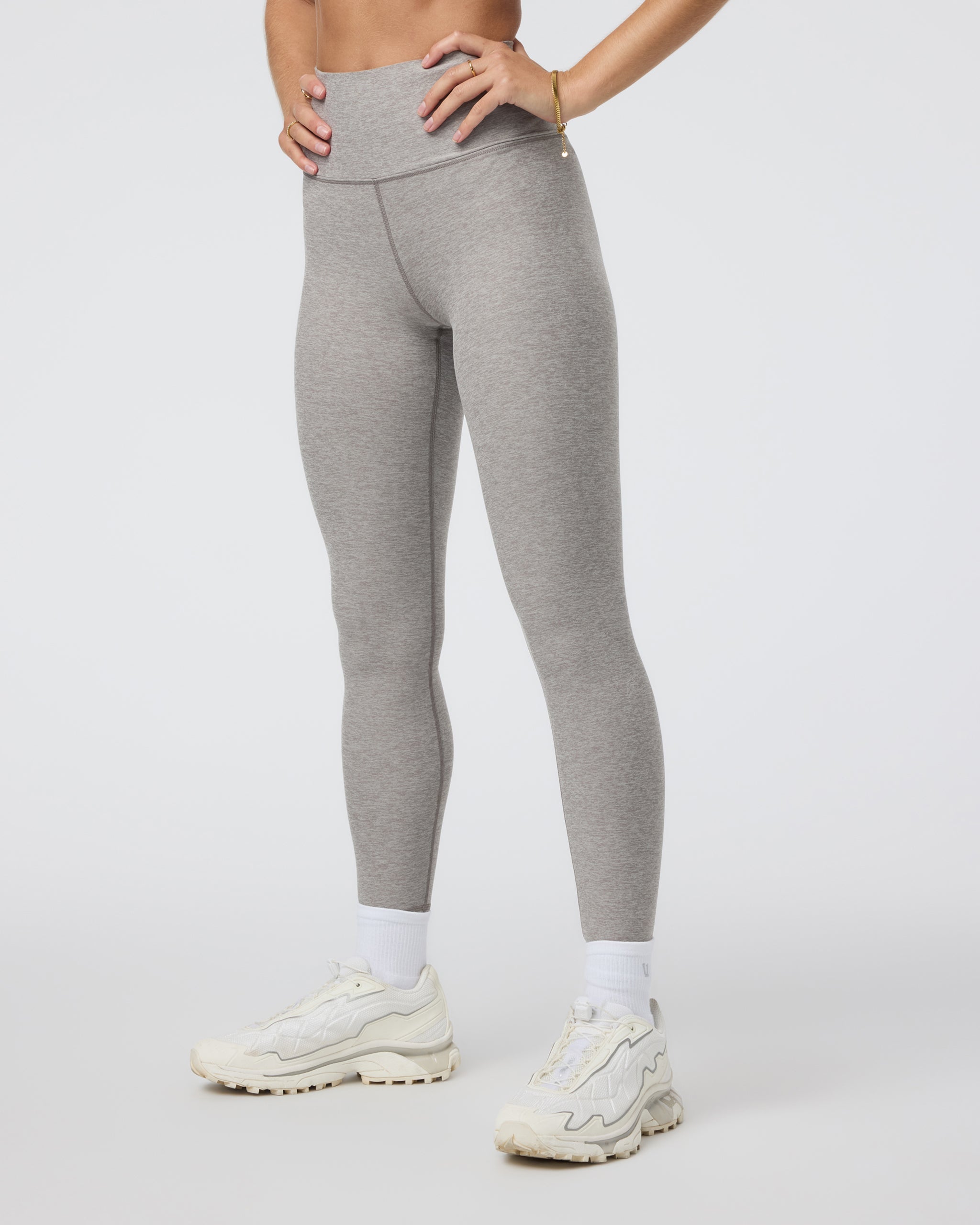 Clean Elevation Legging - Short | Cobblestone Heather