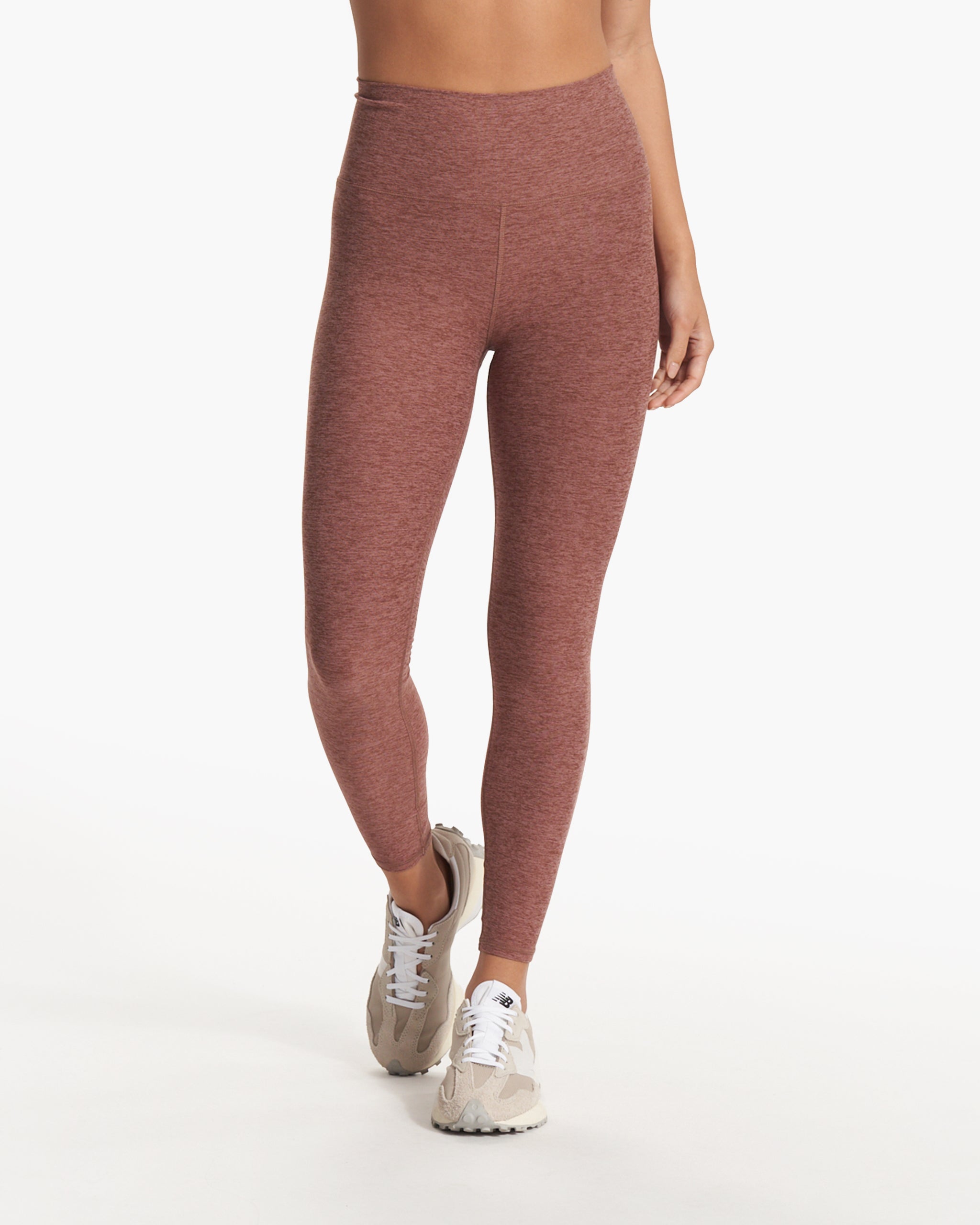 Clean Elevation Legging-Short | Hazelnut Heather