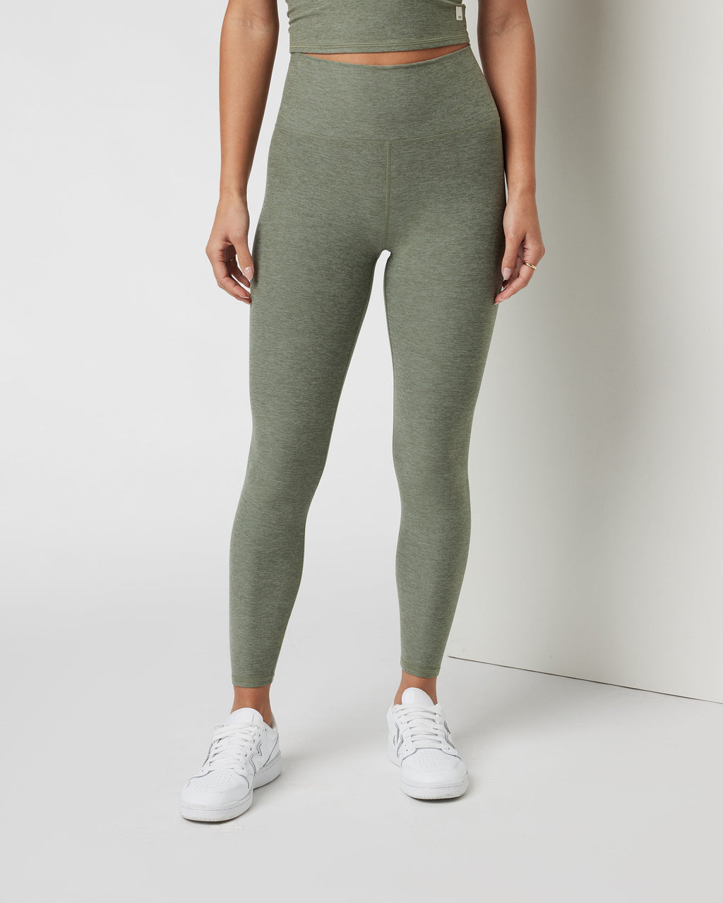 Clean Elevation Legging-Short | Pistachio Heather