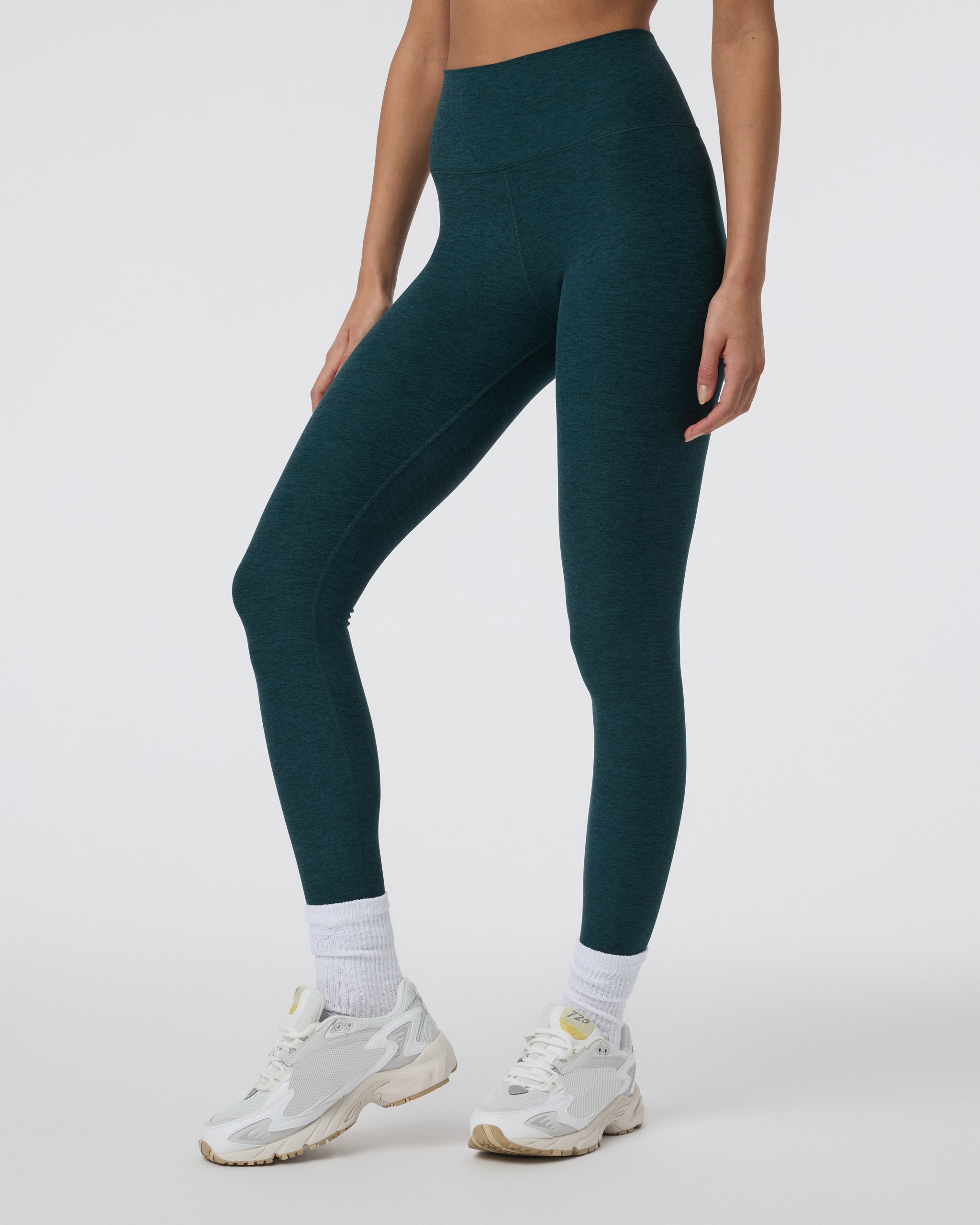Clean Elevation Legging-Short | Moss Heather