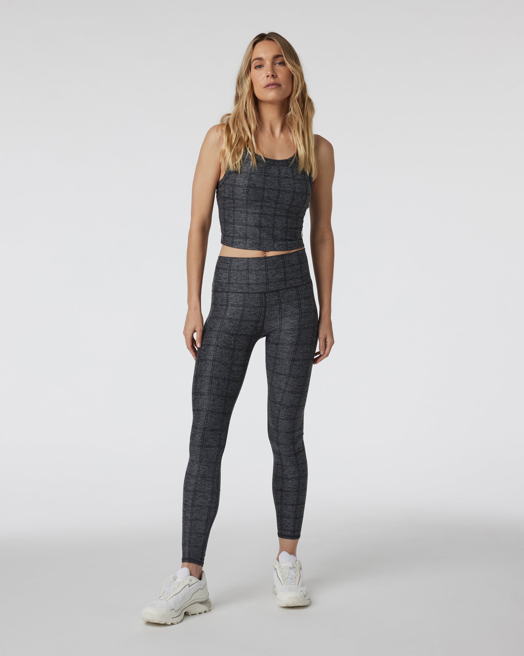 Clean Elevation Legging | Charcoal Windowpane