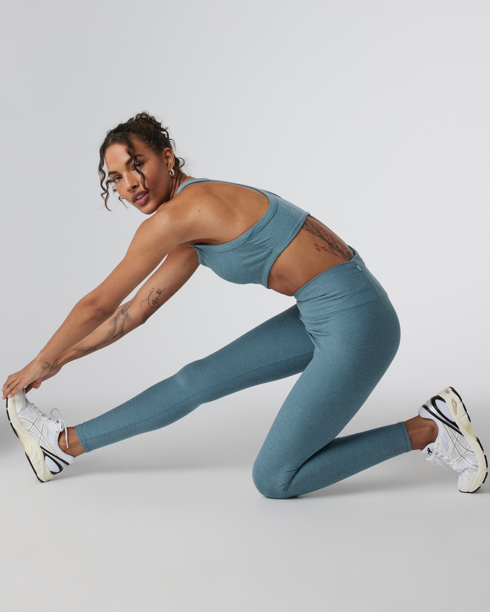 Clean Elevation Legging | Smoke Blue Heather