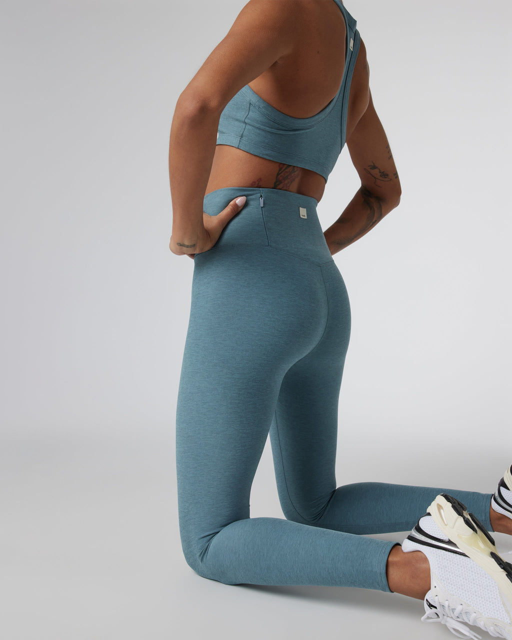 Clean Elevation Legging | Smoke Blue Heather