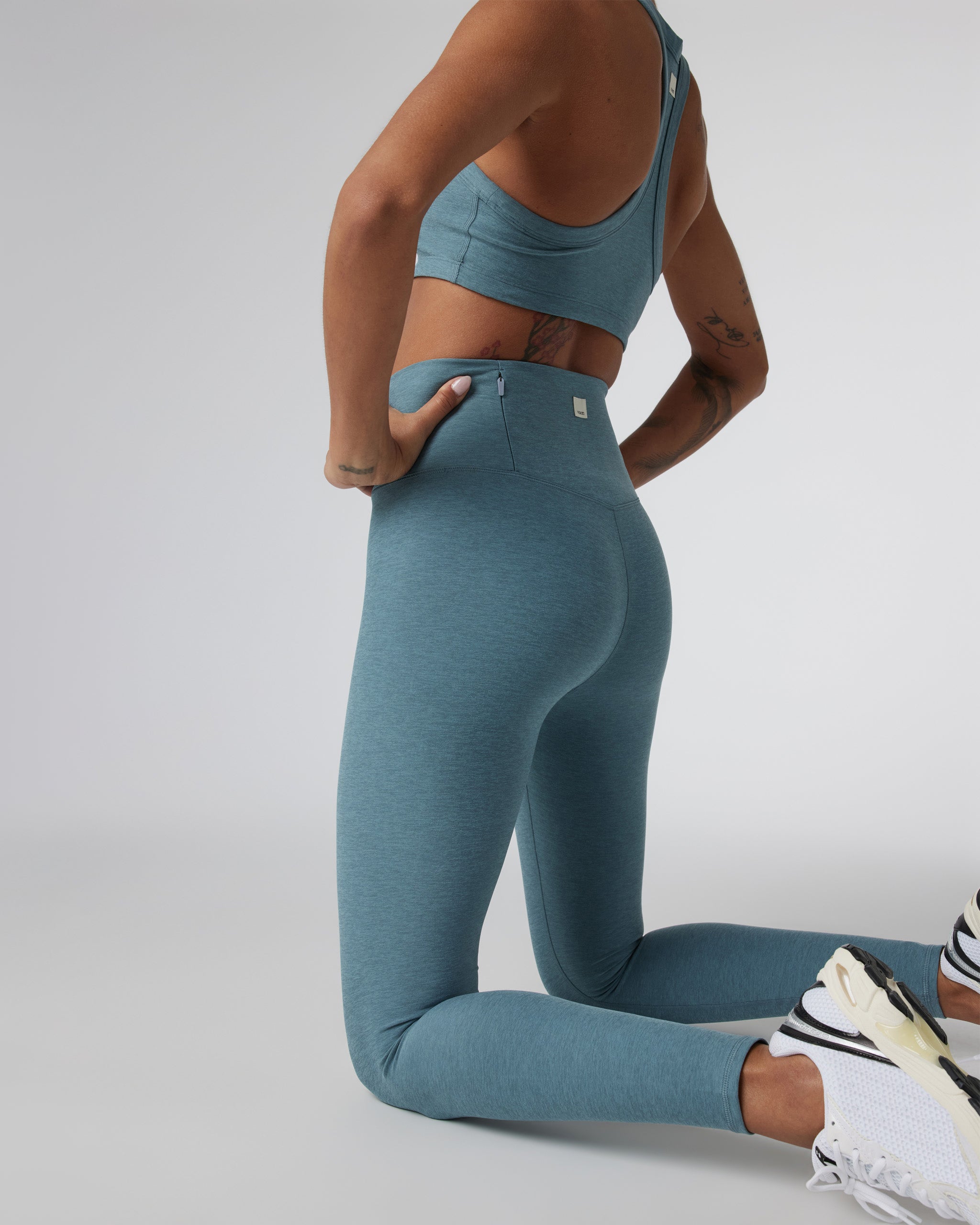 Clean Elevation Legging | Smoke Blue Heather
