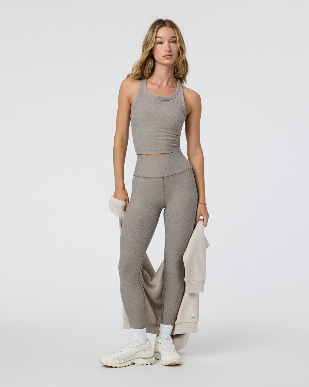 Clean Elevation Legging - Short | Cobblestone Heather