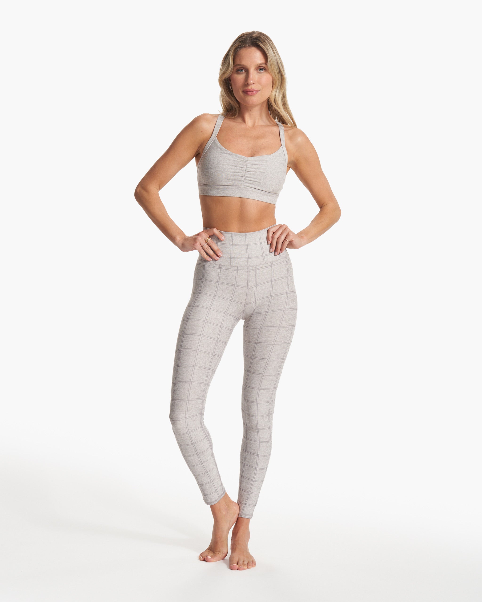Clean Elevation Legging | Clay Heather Windowpane