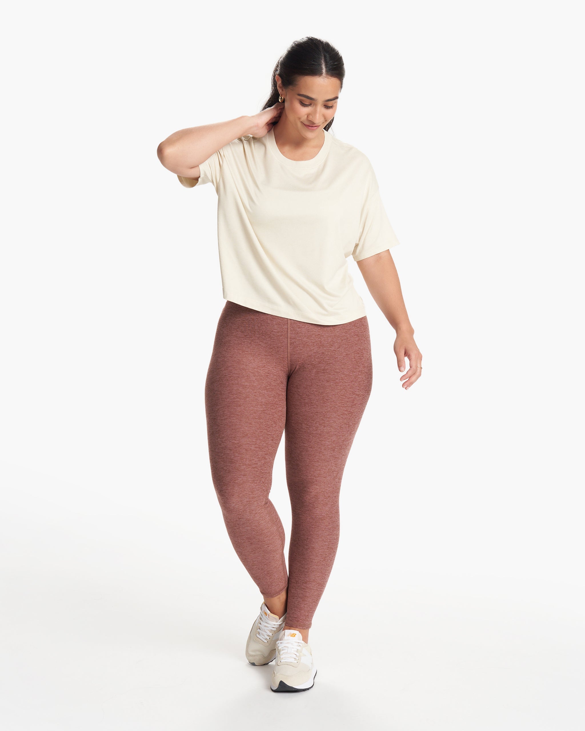 Clean Elevation Legging | Hazelnut Heather