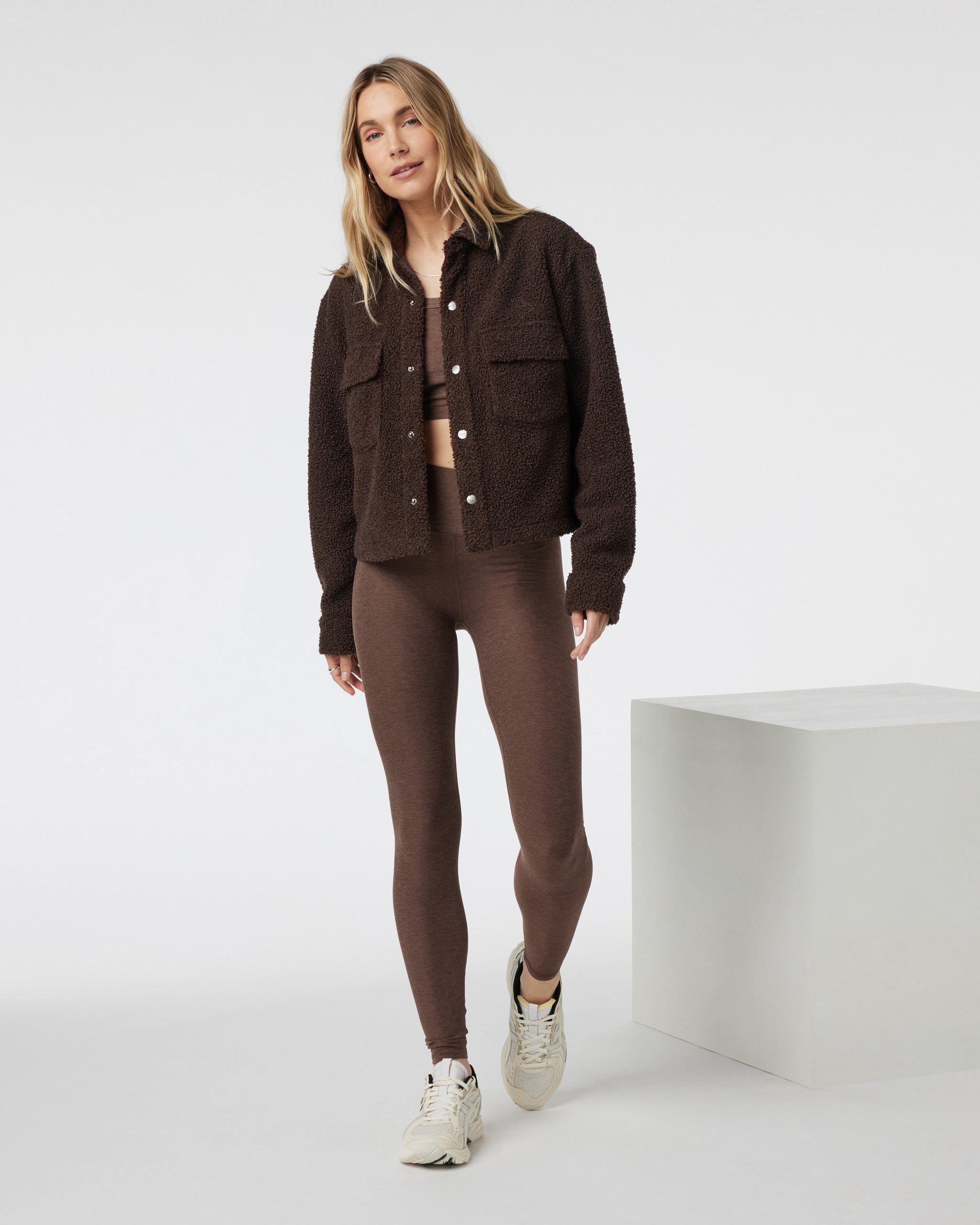 Clean Elevation Legging | Chocolate Milk Heather