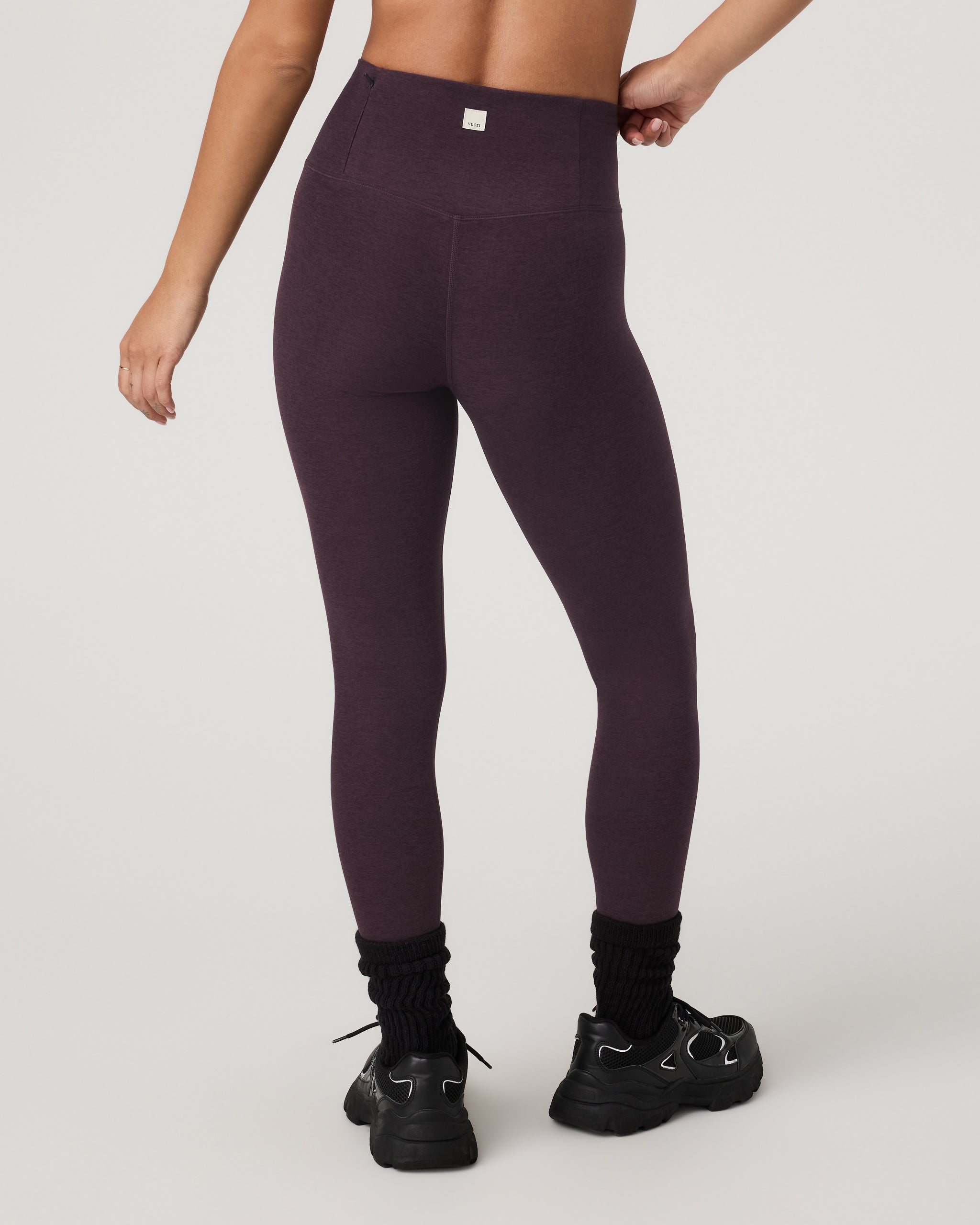 Clean Elevation Legging-Short | Raisin Heather