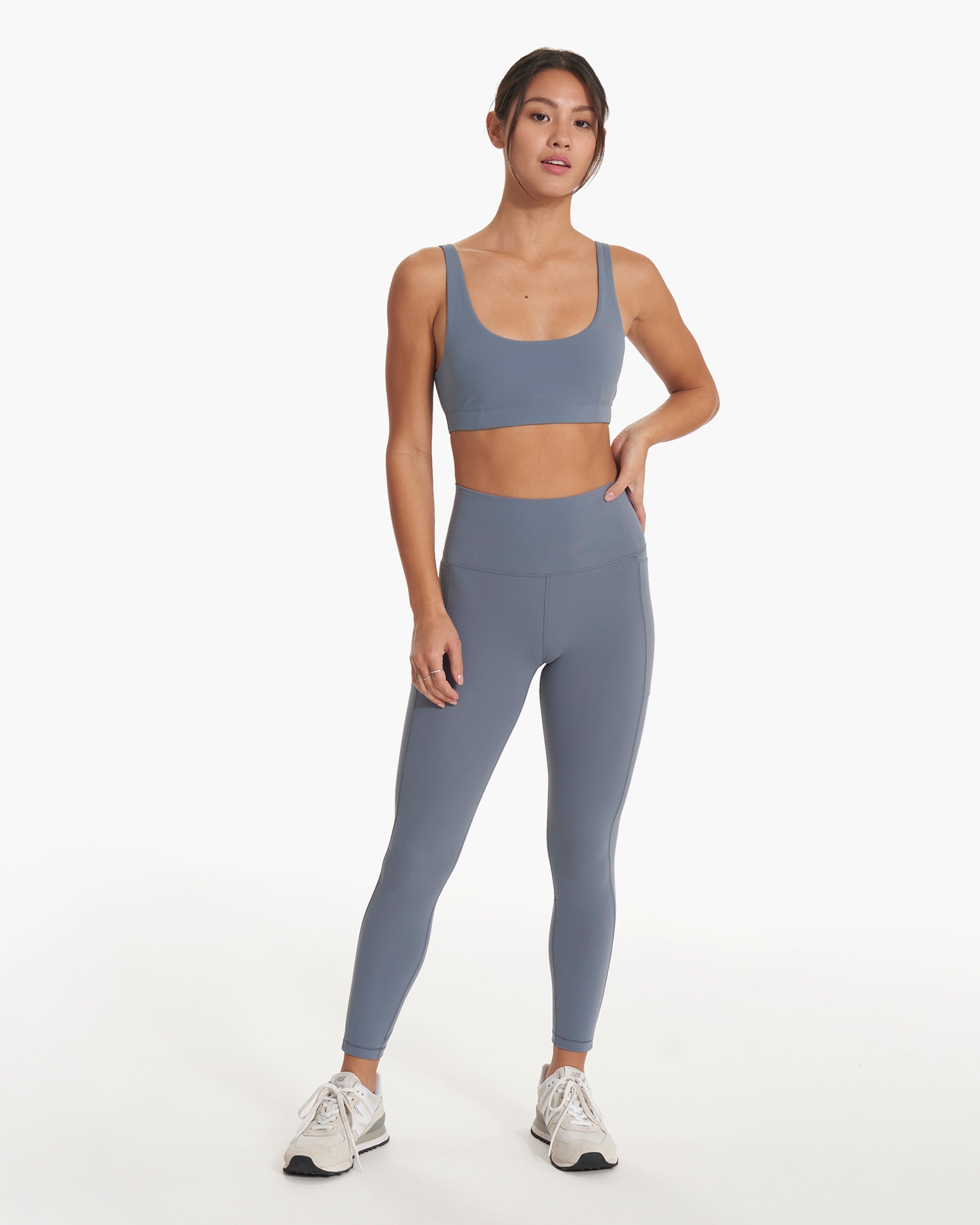 Studio Pocket Legging-Short | Light Azure