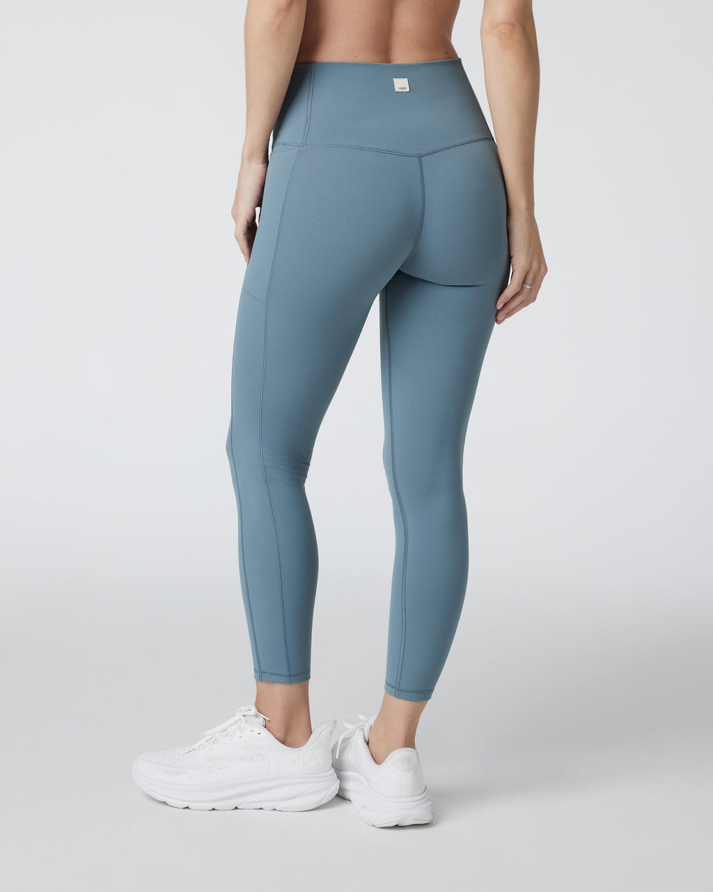 Studio Pocket Legging-Short | Smoke Blue