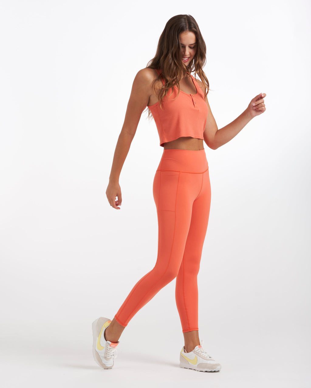 Studio Pocket Legging | Grapefruit