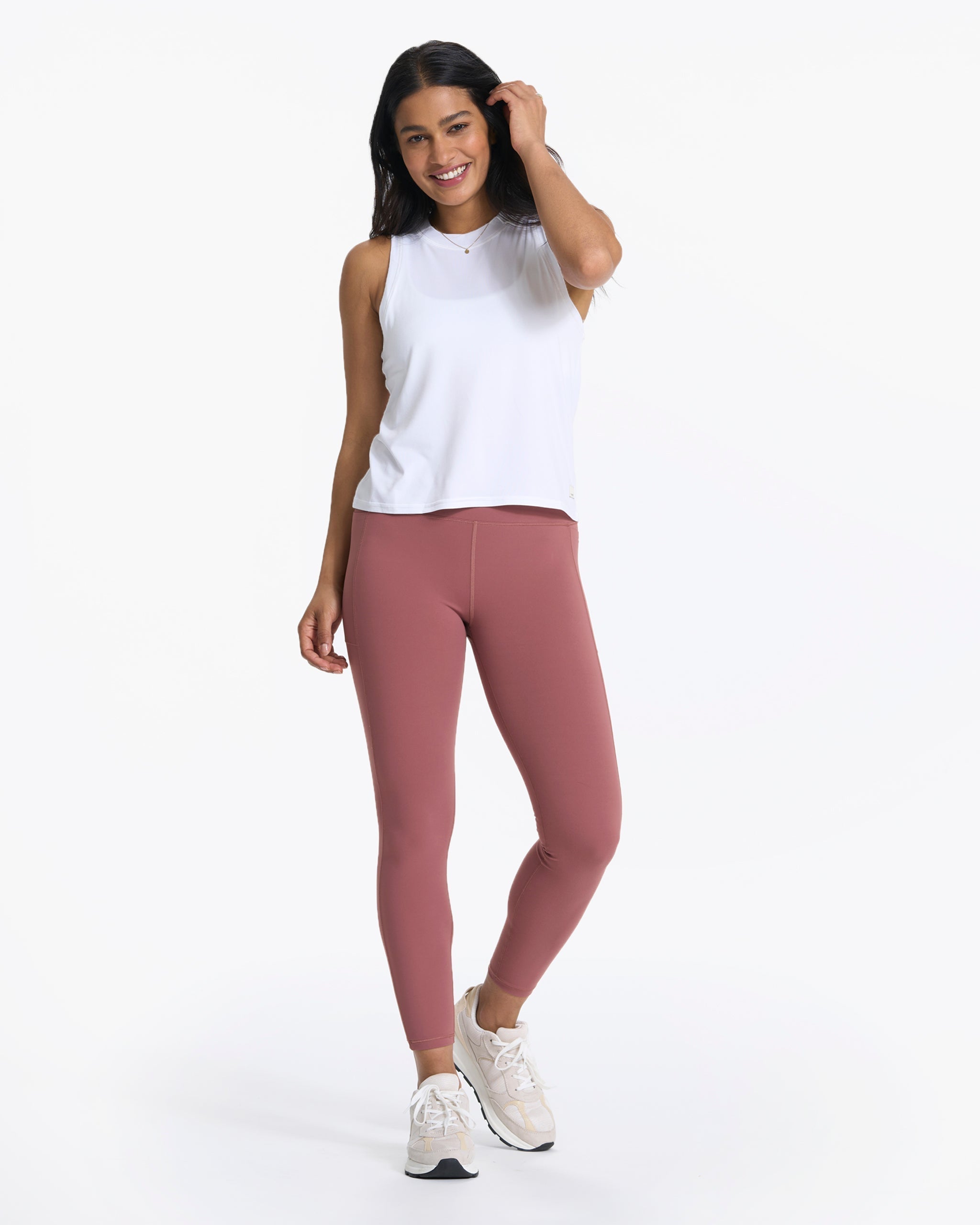 Studio Pocket Legging | Rosewood