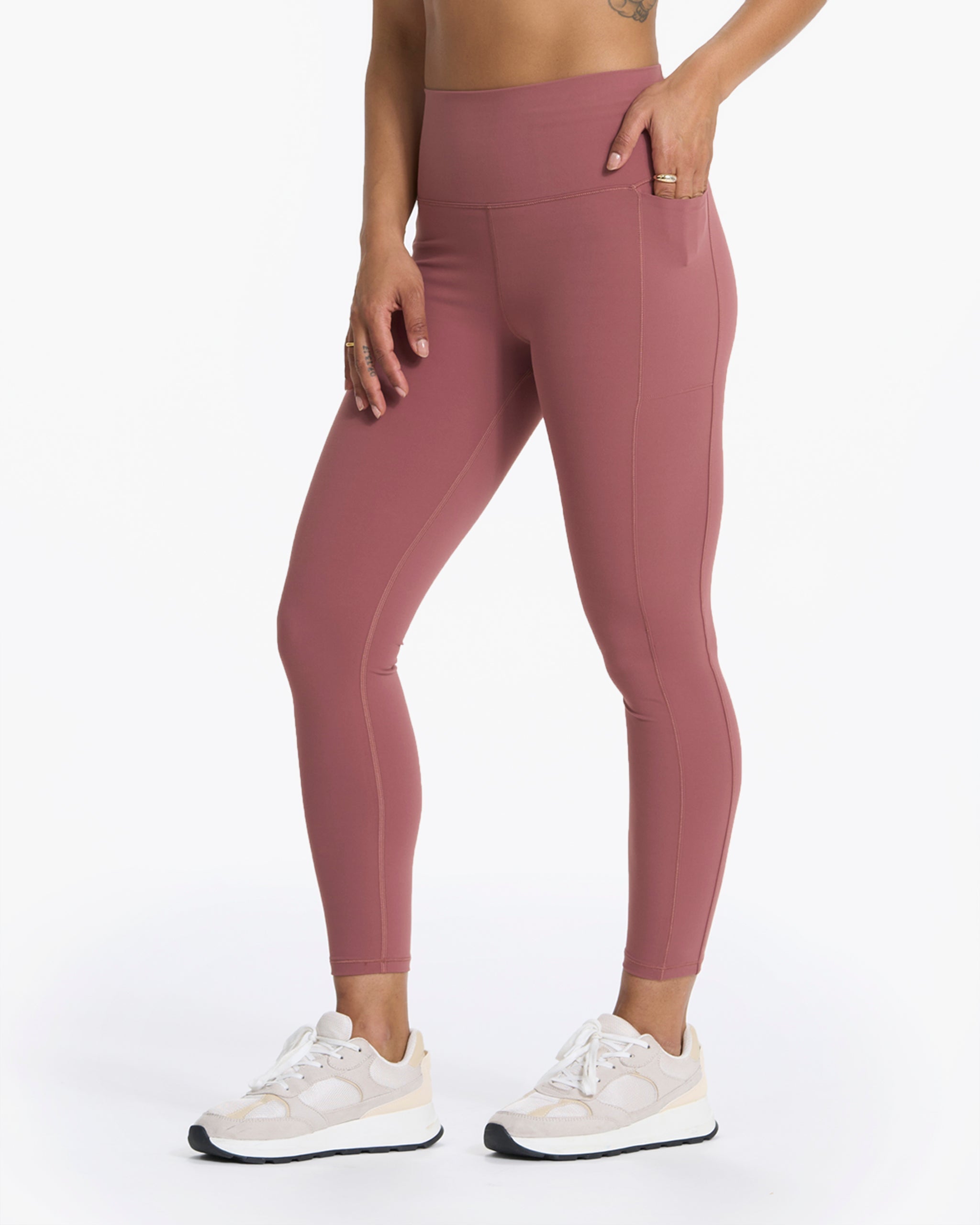 Studio Pocket Legging | Rosewood