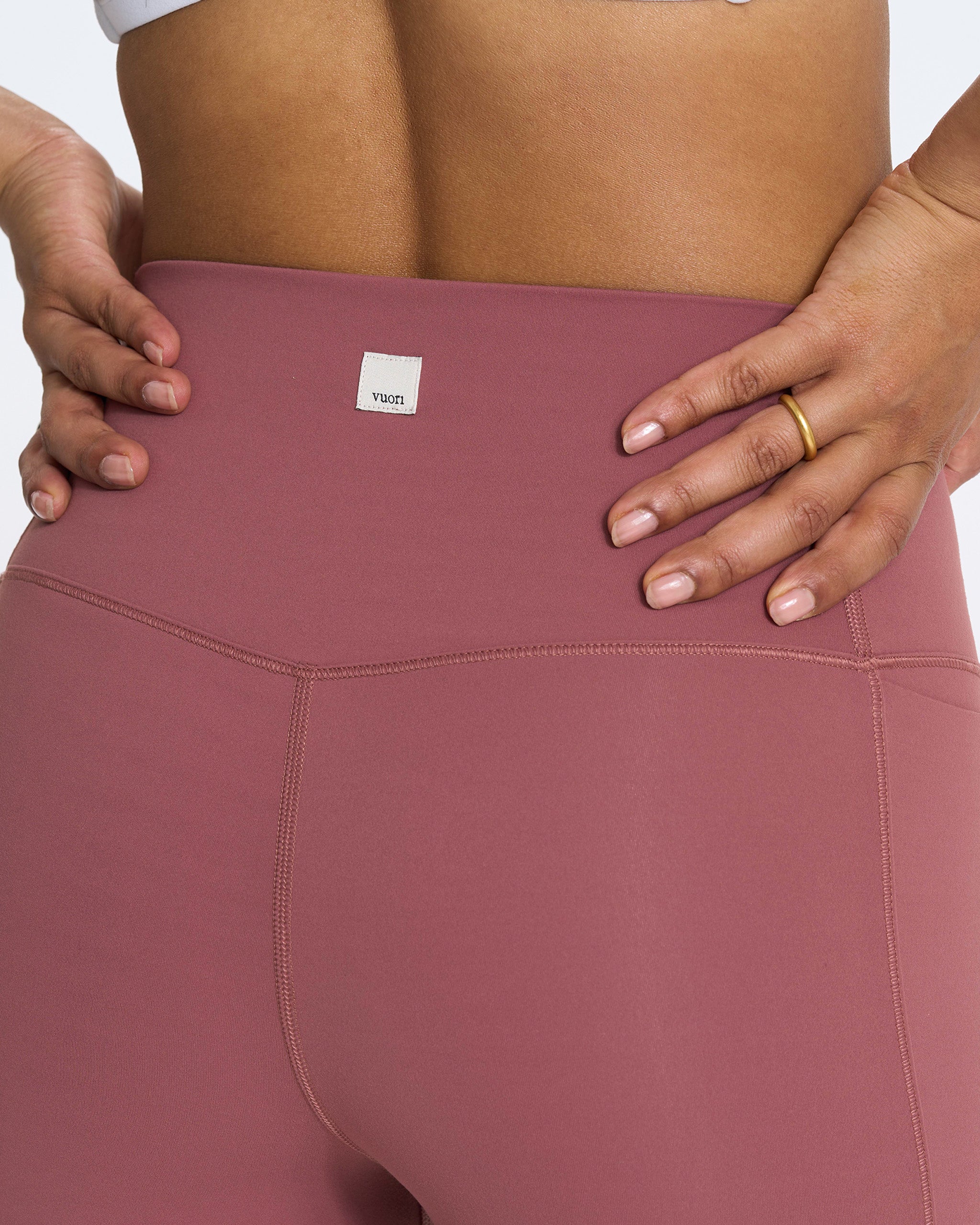 Studio Pocket Legging-Long | Rosewood