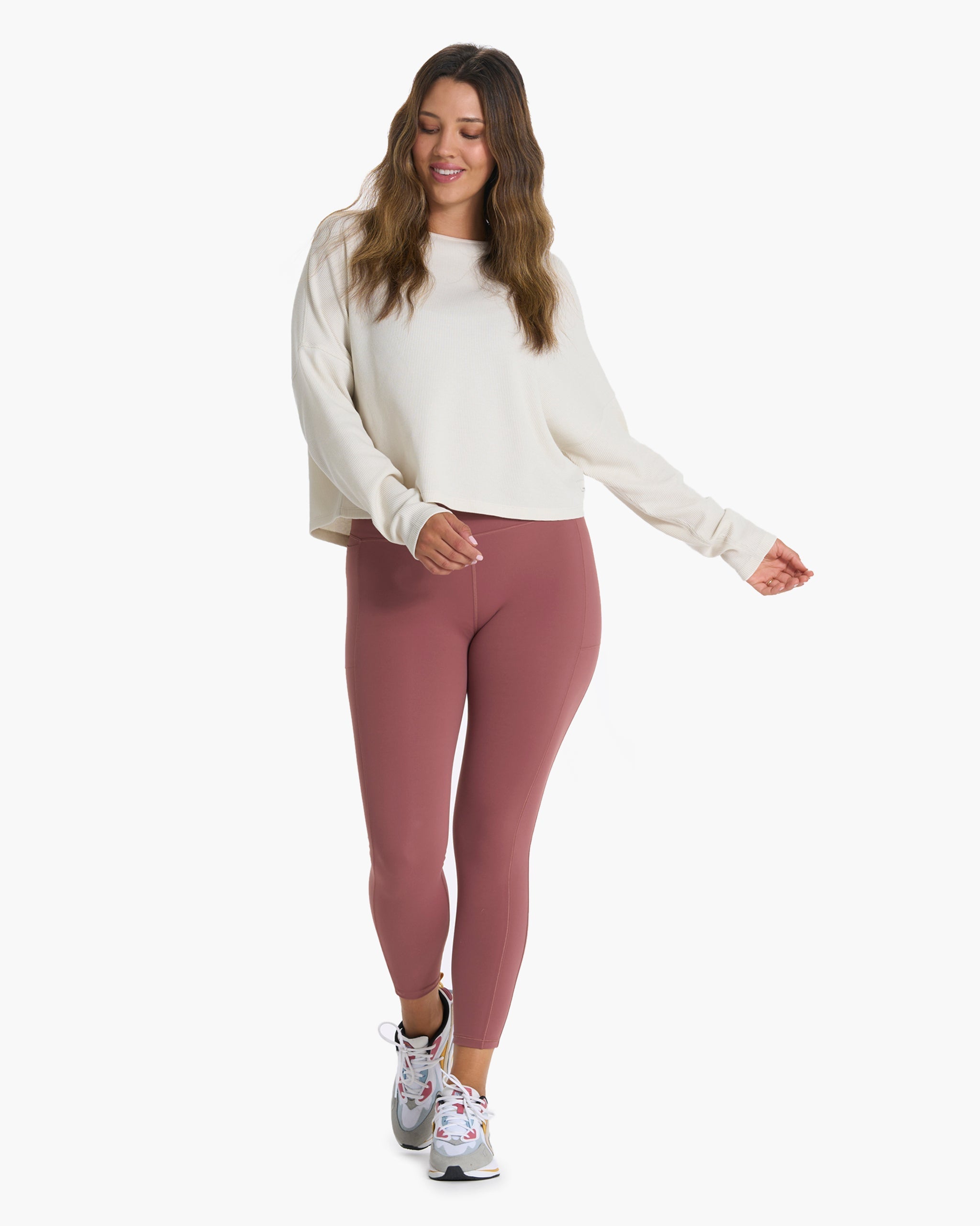Studio Pocket Legging | Rosewood