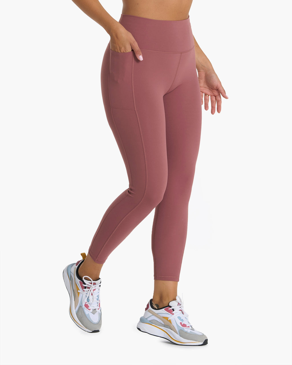 Studio Pocket Legging | Rosewood