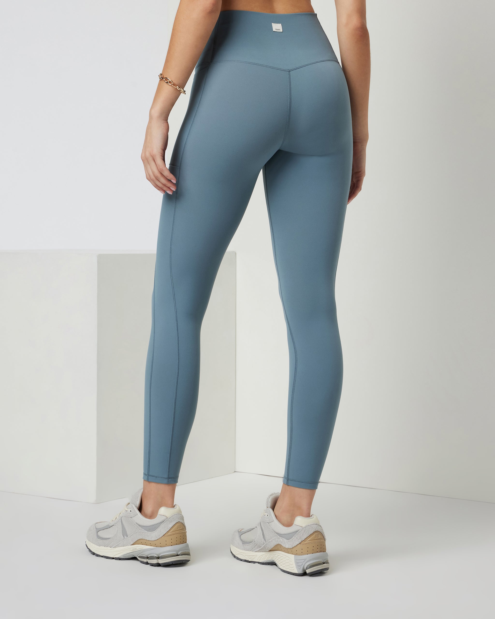 Studio Pocket Legging | Smoke Blue