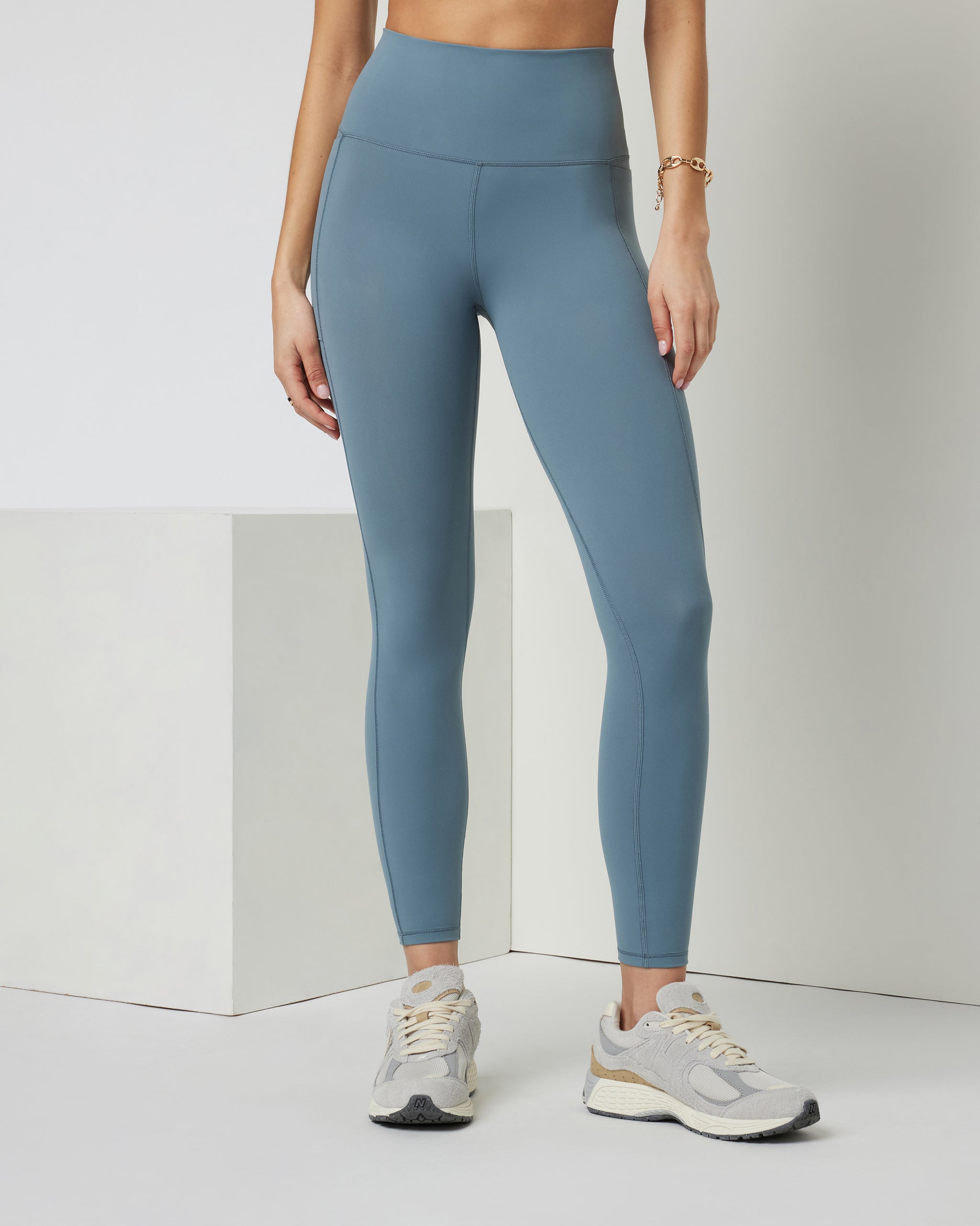Studio Pocket Legging | Smoke Blue