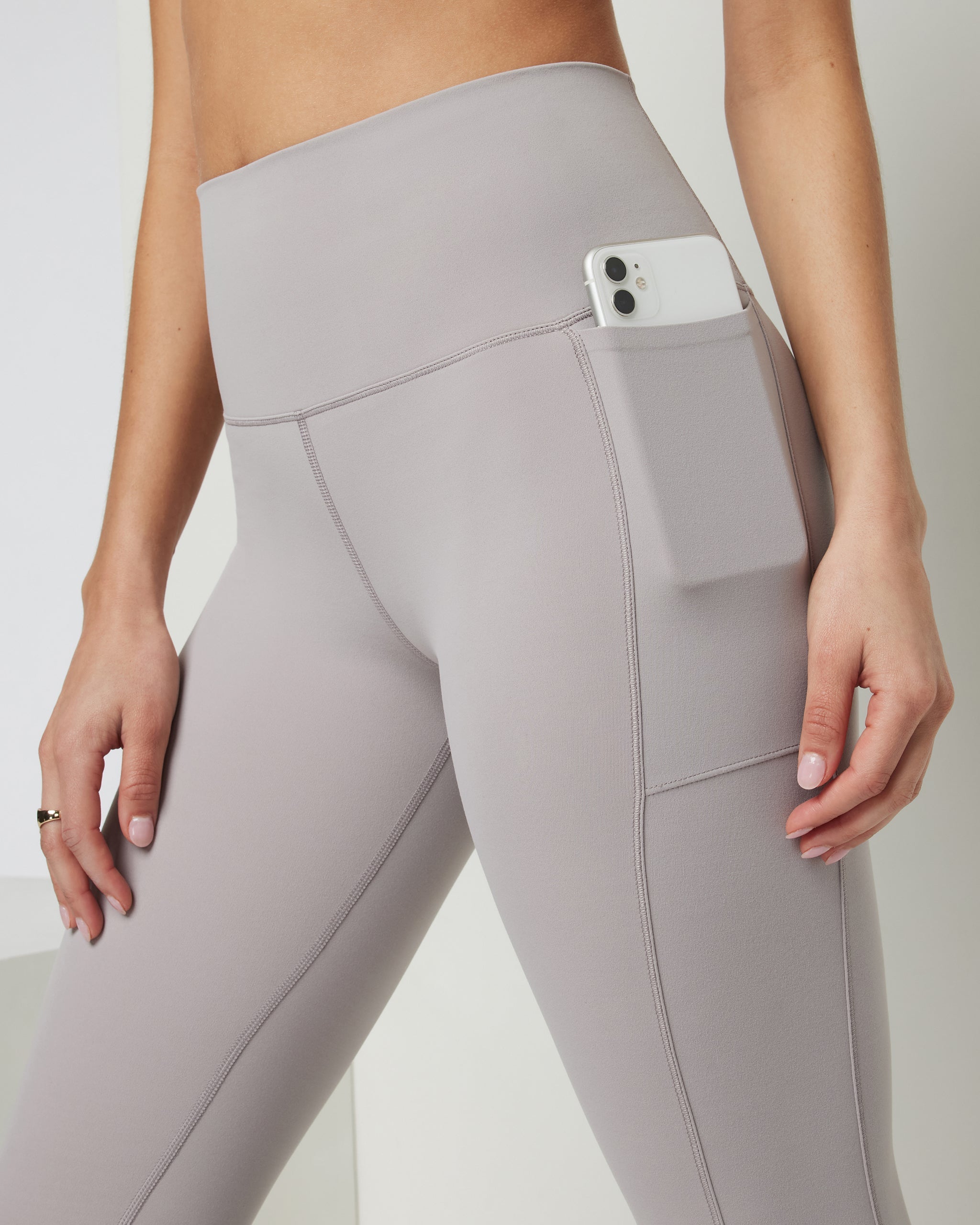 Studio Pocket Legging | Soft Pewter