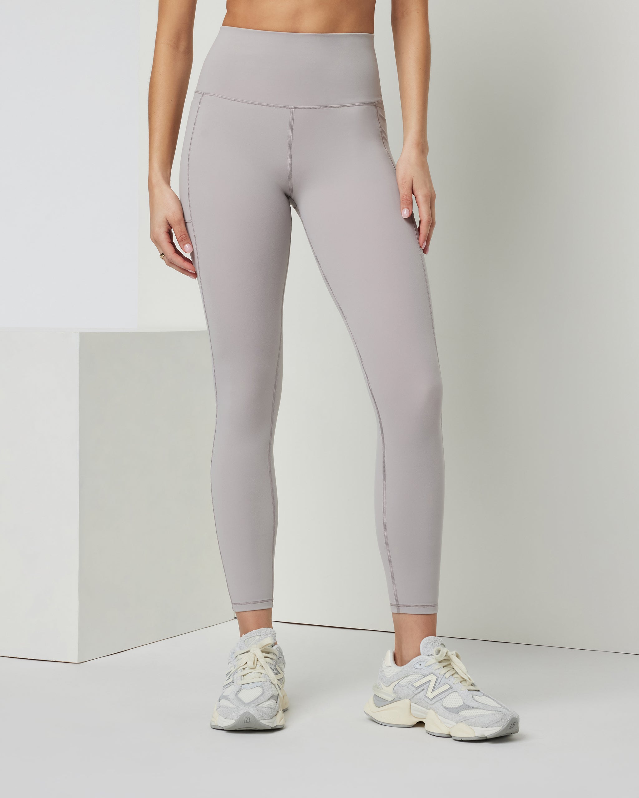 Studio Pocket Legging | Soft Pewter